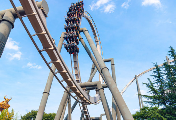 Phaethon : The world’s most powerful inverted roller coaster.