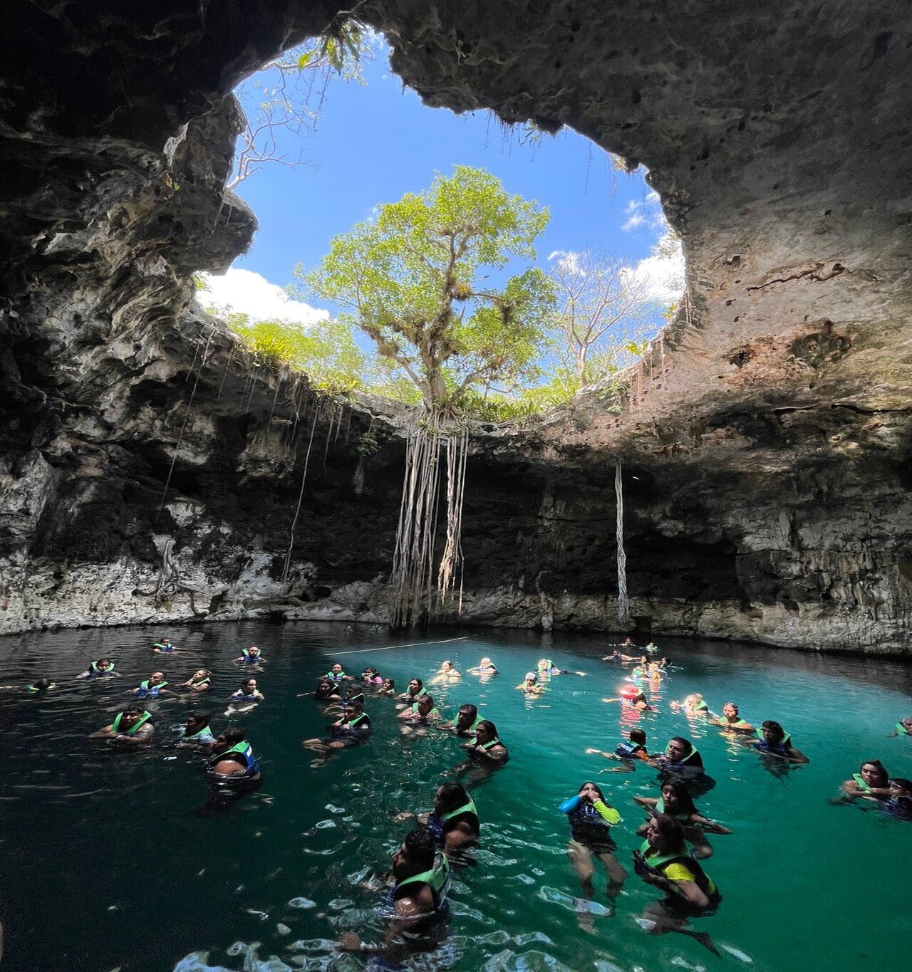 From Merida: 4 Cenotes and Acanceh zone with Lunch &amp; Bikes