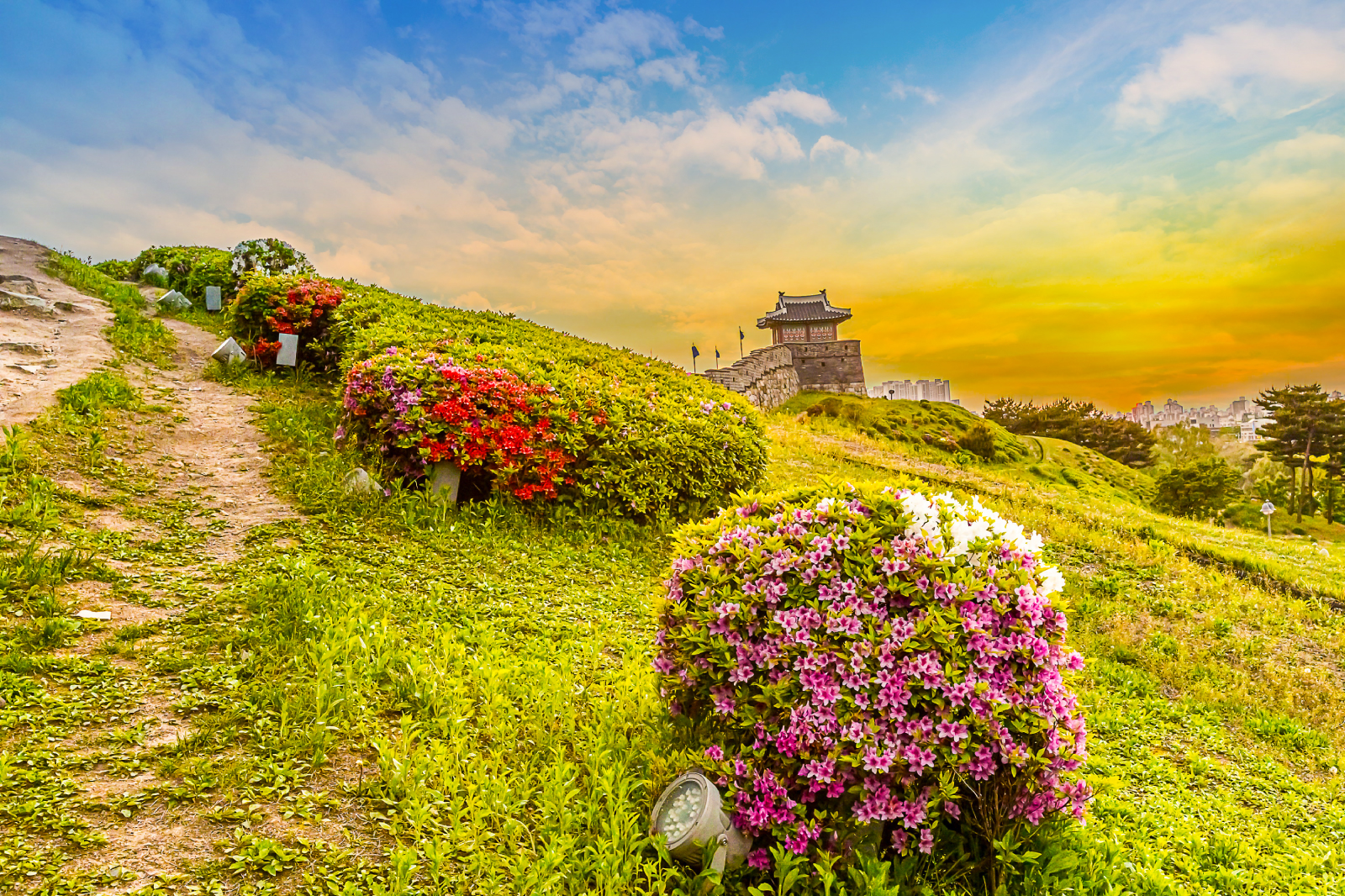 來一次難忘的旅程，走進朝鮮王朝的中心地帶，參觀水原華城，這裡是韓國保存最完好的歷史遺址之一，也是聯合國教科文組織認定的世界遺產。