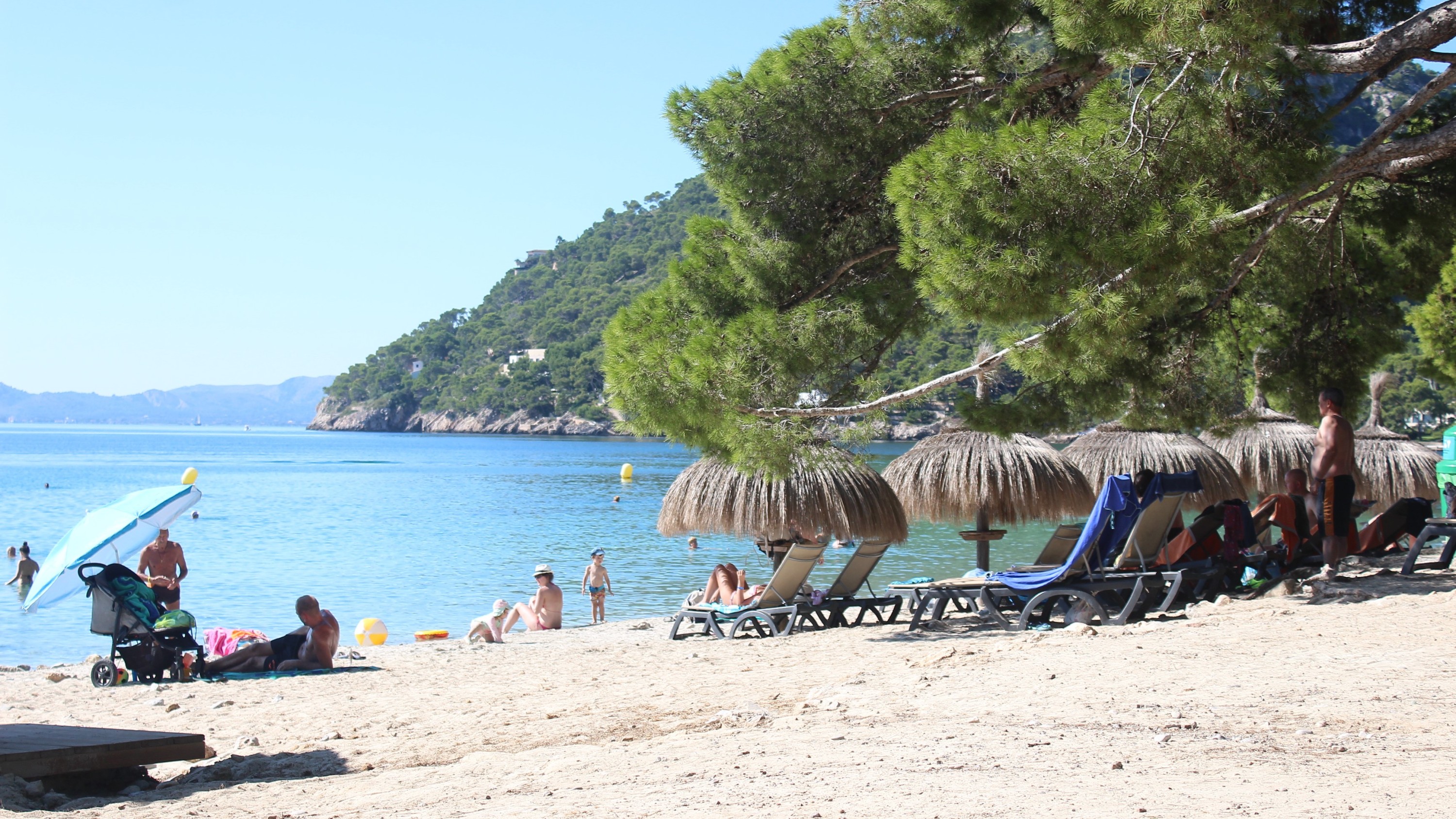 The golden sands and turquoise waters of Formentor Beach are perfect for swimming and relaxing
