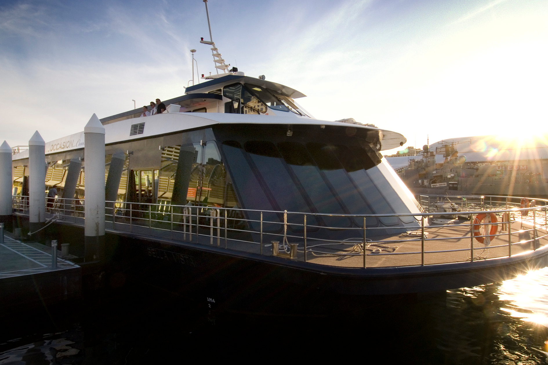 Vivid Dinner Cruise on a Glass Boat in Sydney