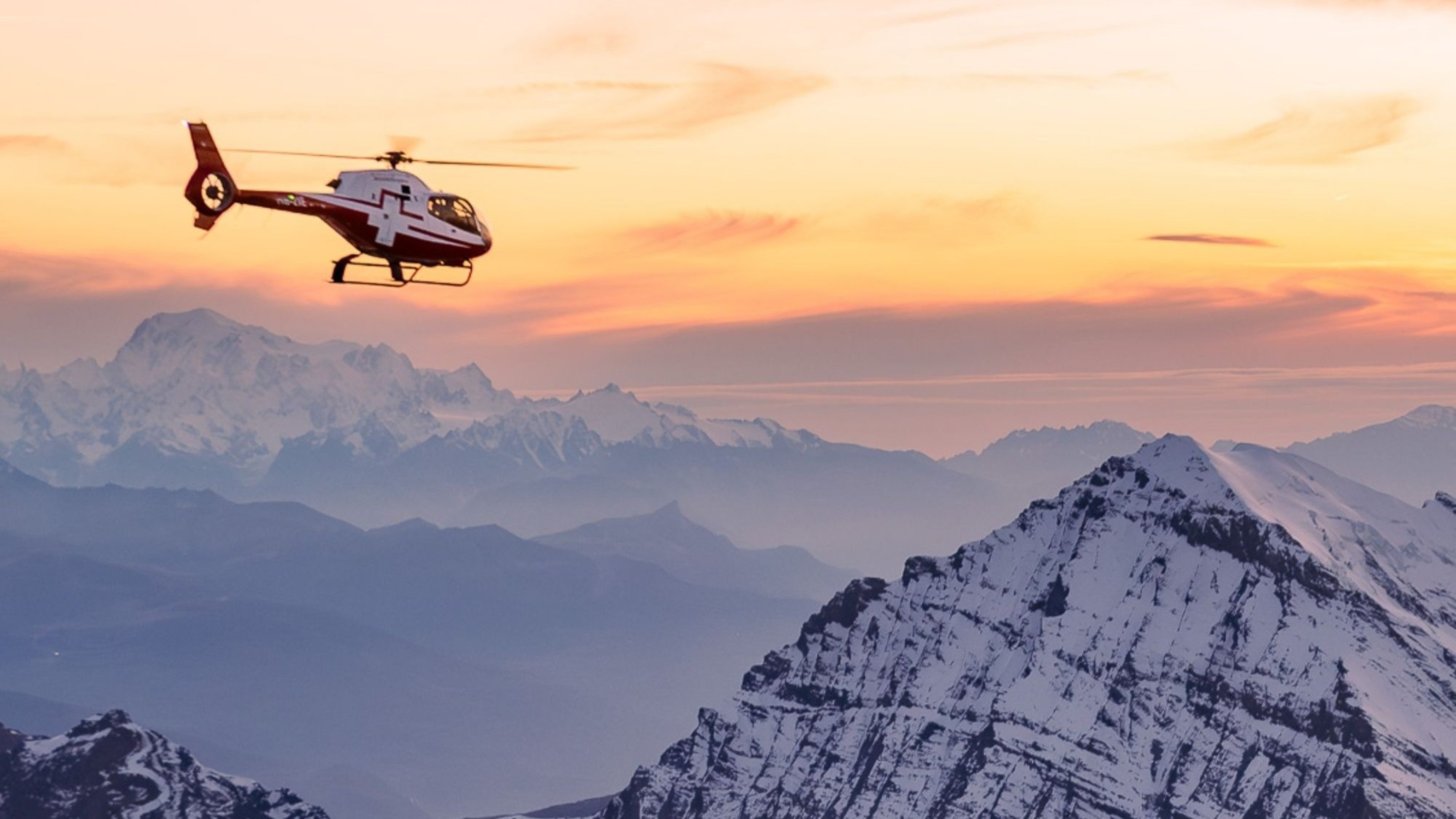 Helicopter flight over Lake Lucerne with dessert at Villa Honegg