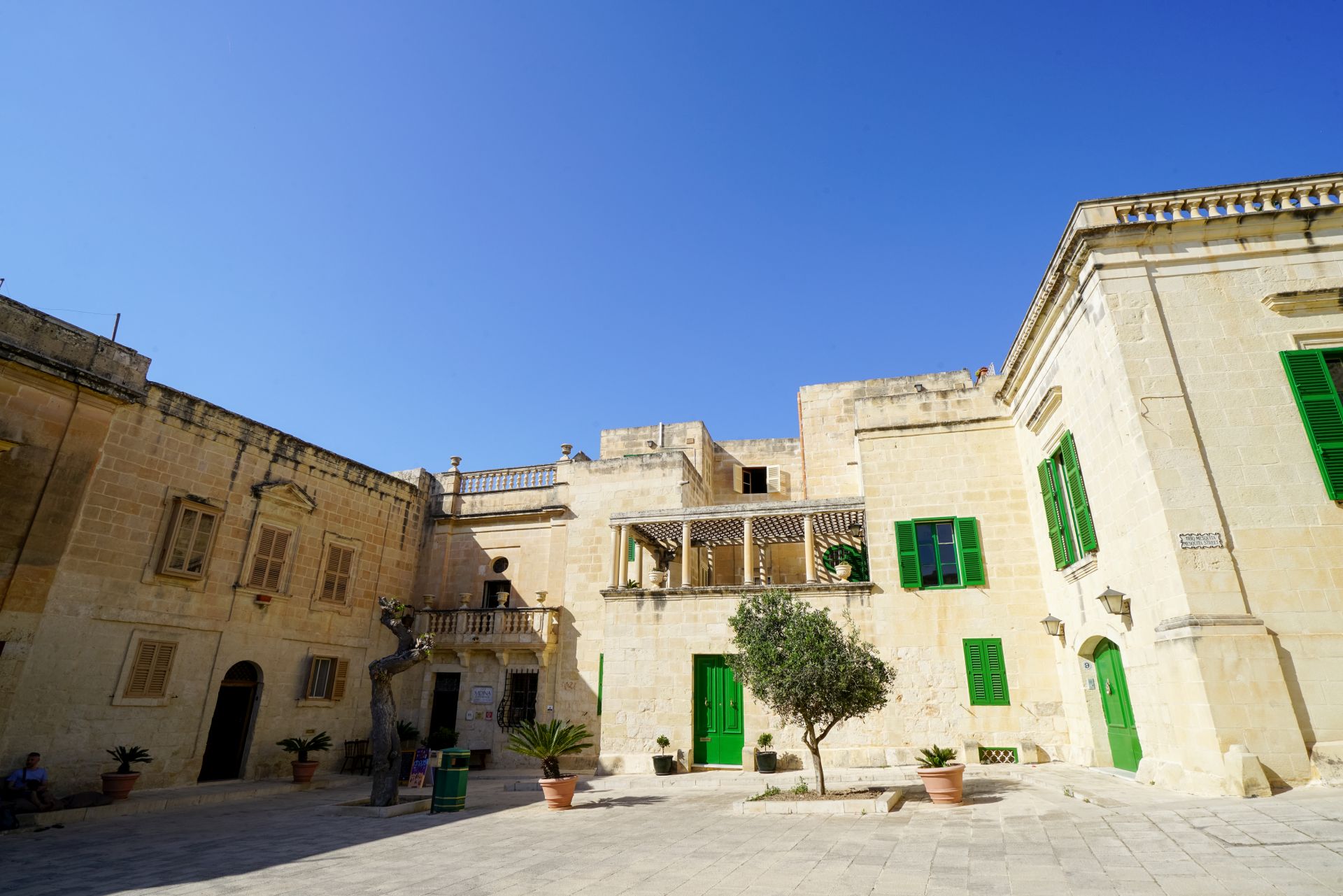 One of the squares in Mdina with it's unqiue charm