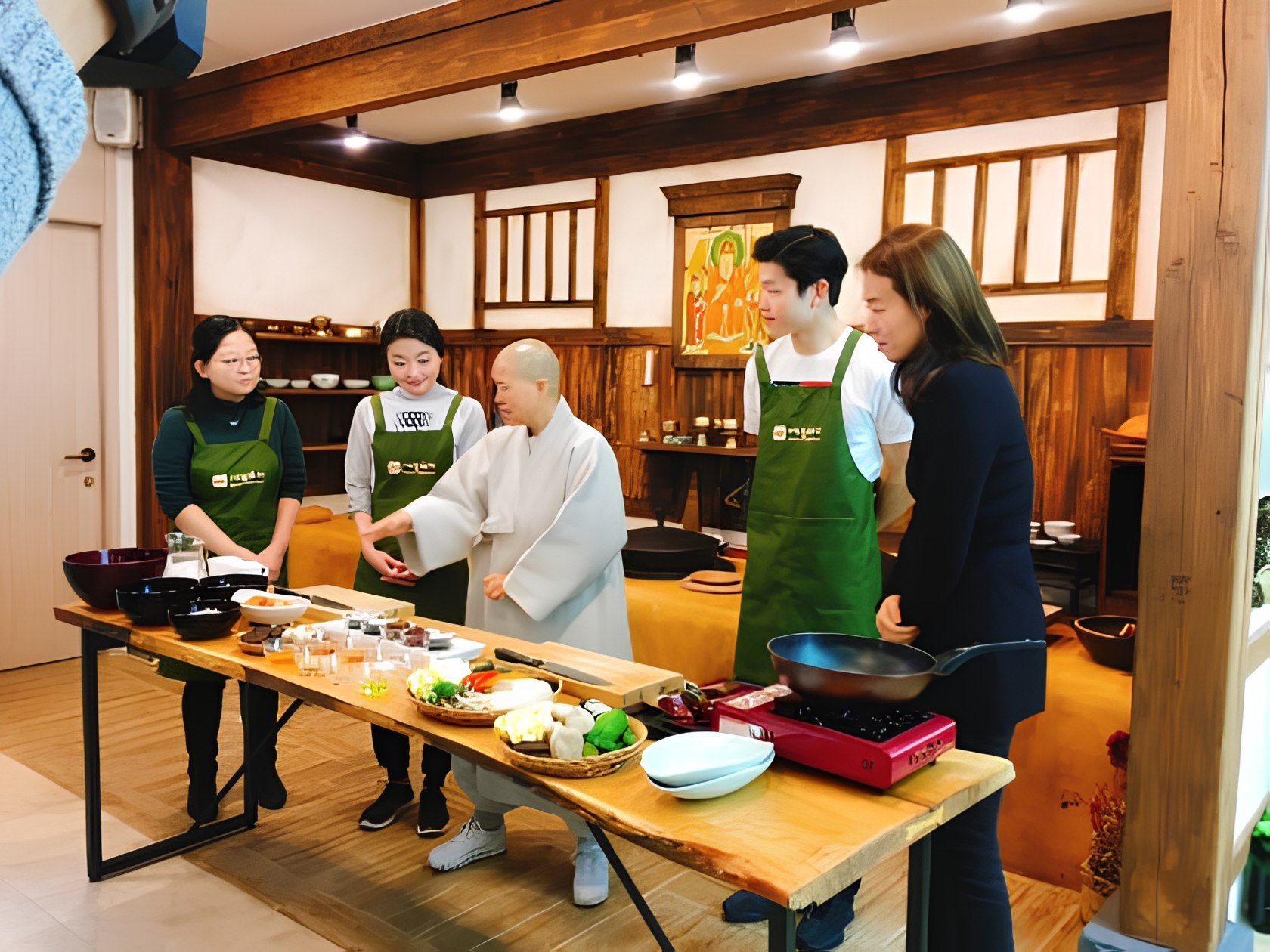 首爾市場、藥膳和寺廟素食烹飪體驗
