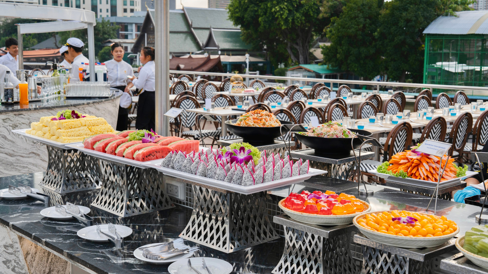 Treat yourself to a wide variety of decadent desserts from both Eastern and Western traditions Treat yourself to a wide variety of decadent desserts from both Eastern and Western traditions