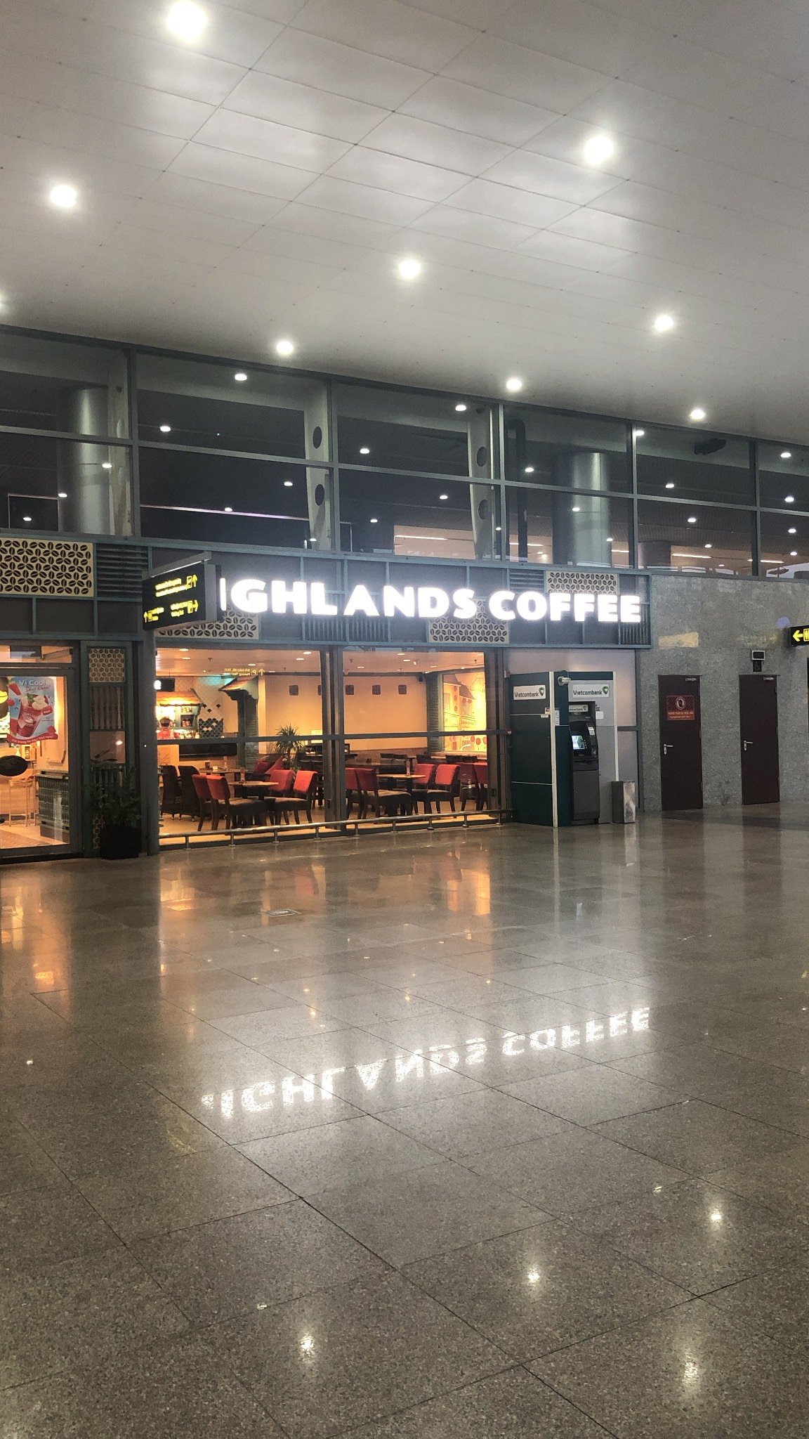 Pick-up point at international terminal