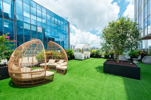 Hotel rooftop environment display picture