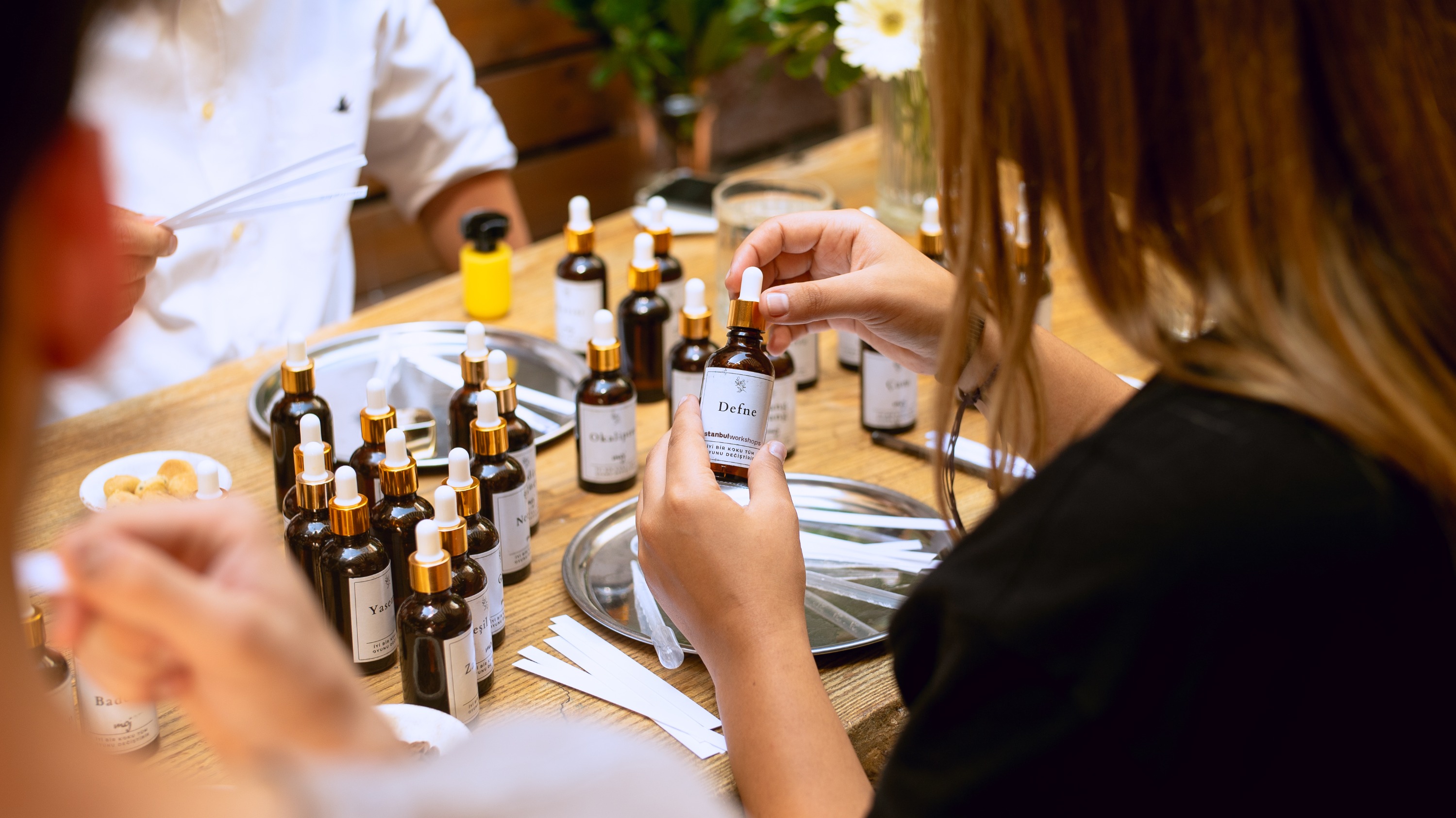 Take home a crafted memory sealed in a signature fragrance bottle