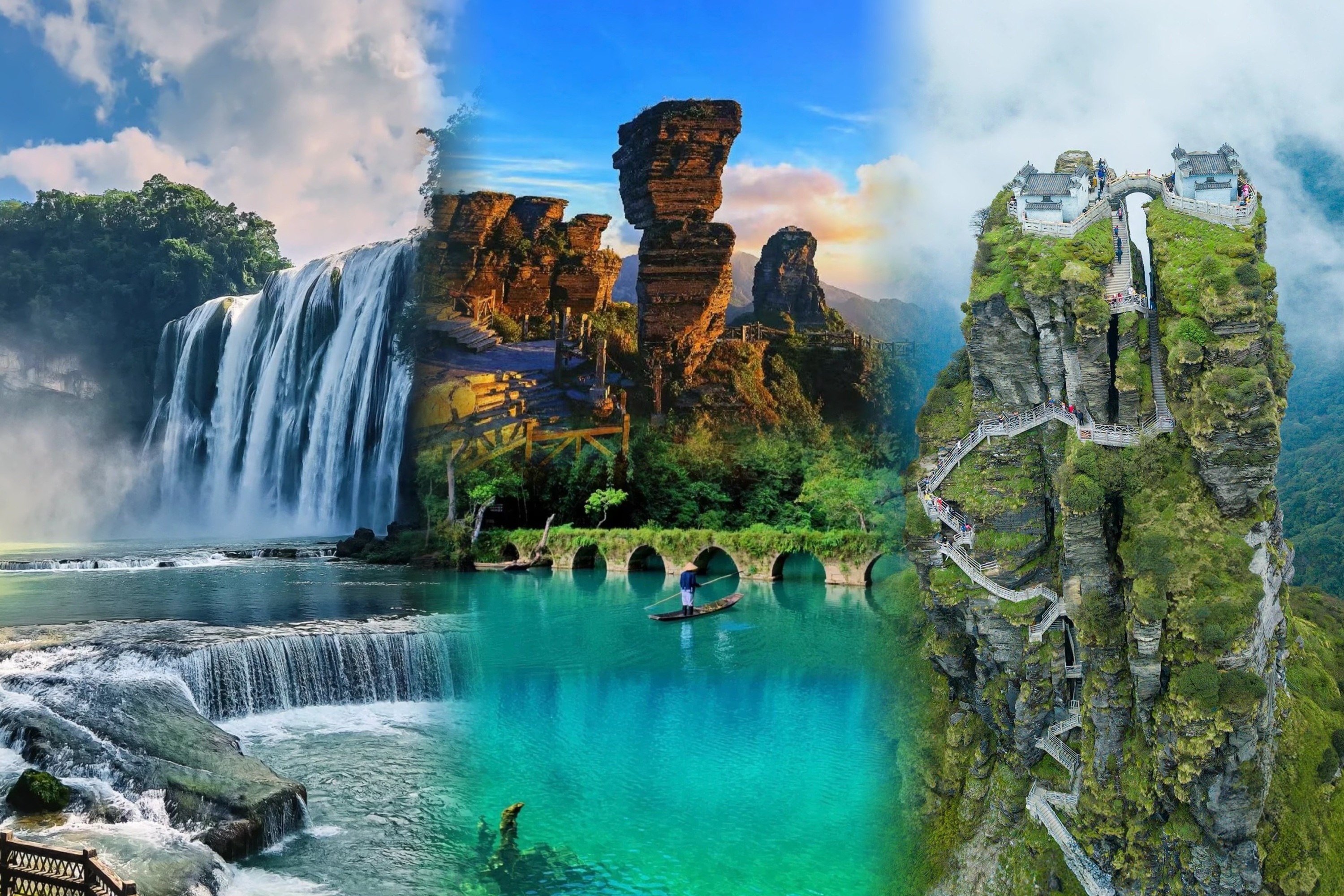 Panoramic Guizhou 6-Day Deep Tour (Fanjing Mountain + Libo Xiaoqikong + Huangguoshu Waterfall)