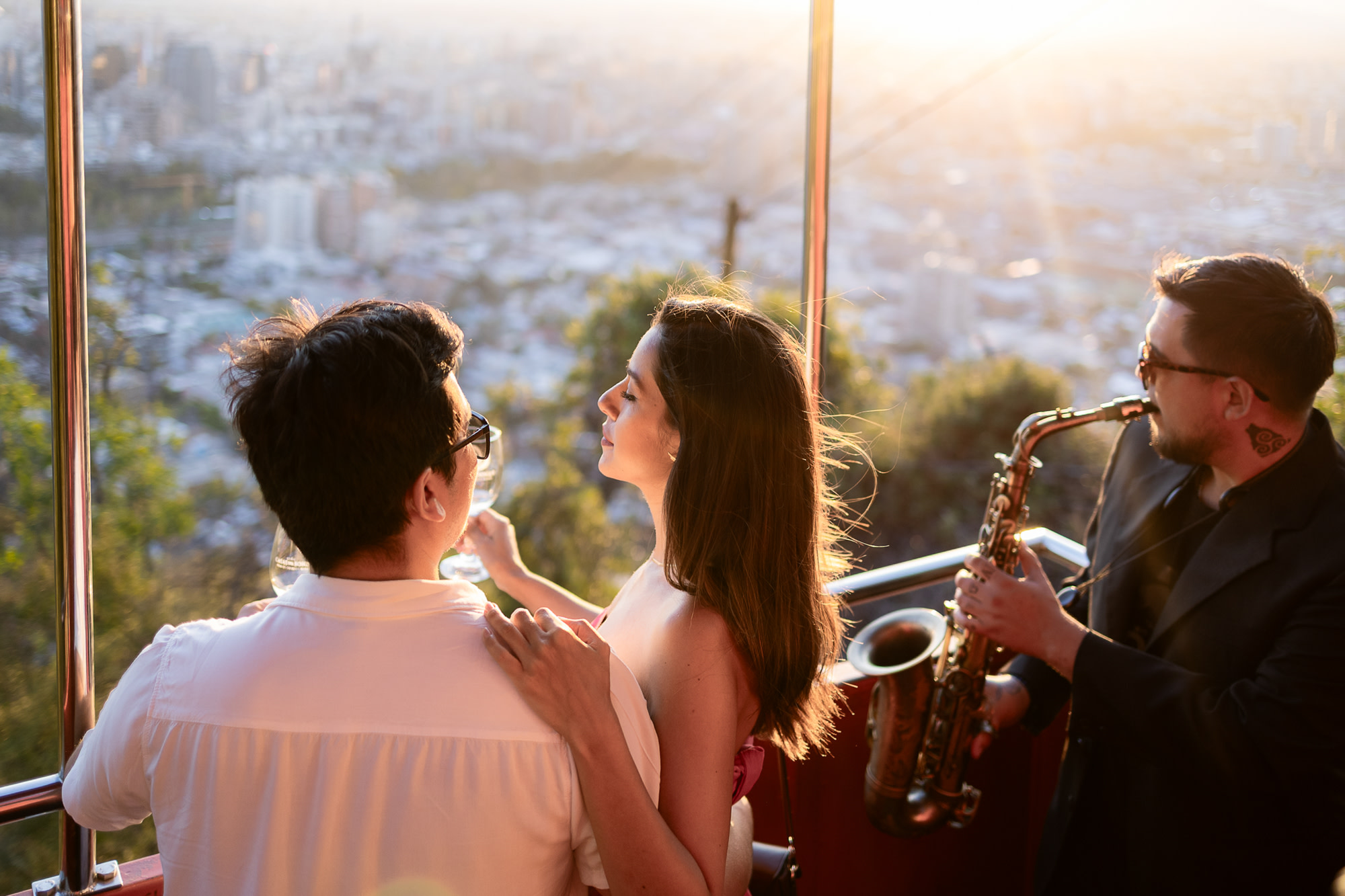 Funicular by Night: Wine & Music on Cerro San Cristóbal