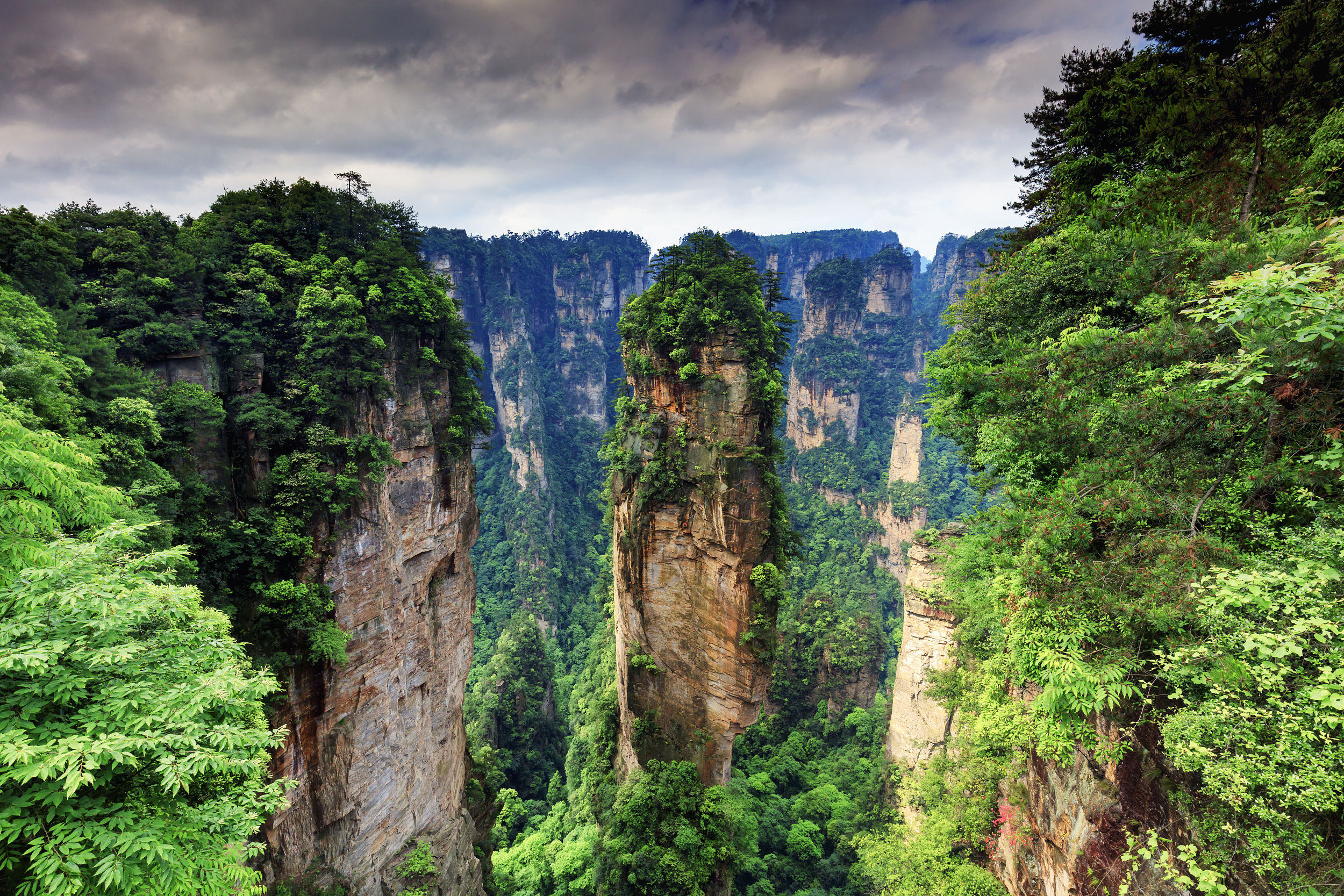 張家界國家森林公園的懸浮山(石英砂岩峰林),是電影《阿凡達》中“潘多拉星球”懸浮山的靈感原型與現實取景地。雲霧繚繞時,千峰兀立,宛如懸浮於天地間的奇幻仙境,堪稱地球上最接近外星奇觀的真實地貌。 張家界國家森林公園的懸浮山(石英砂岩峰林),是電影《阿凡達》中“潘多拉星球”懸浮山的靈感原型與現實取景地。雲霧繚繞時,千峰兀立,宛如懸浮於天地間的奇幻仙境,堪稱地球上最接近外星奇觀的真實地貌。