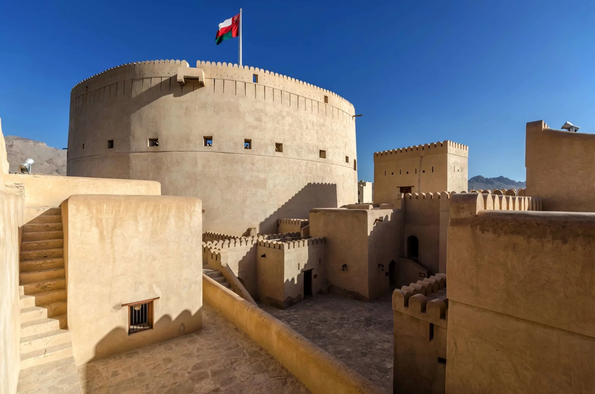 Historical 16th century Nizwa fort.