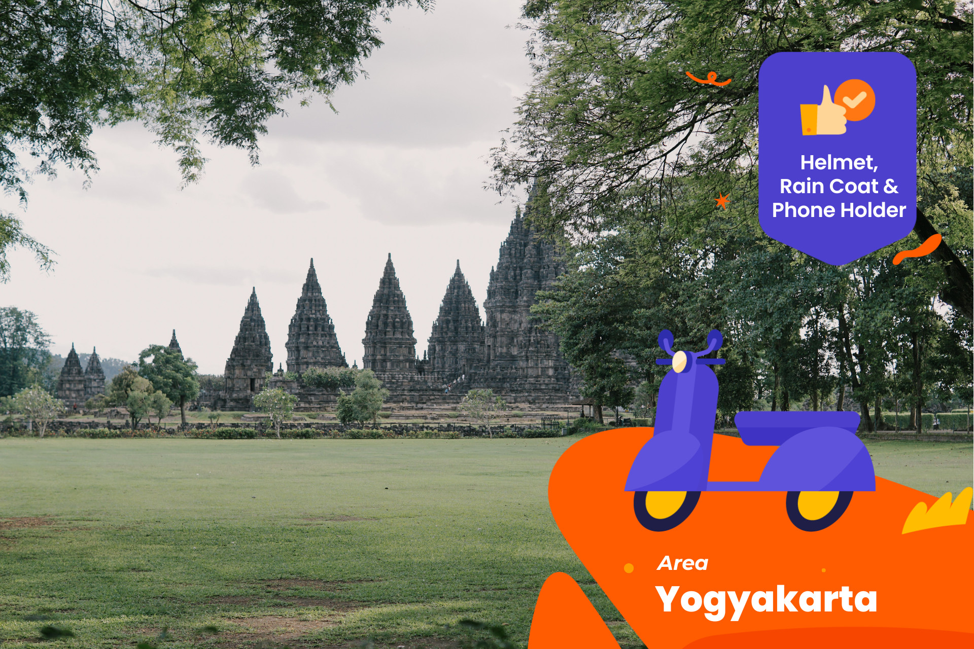Motorbike Rental in Yogyakarta Area