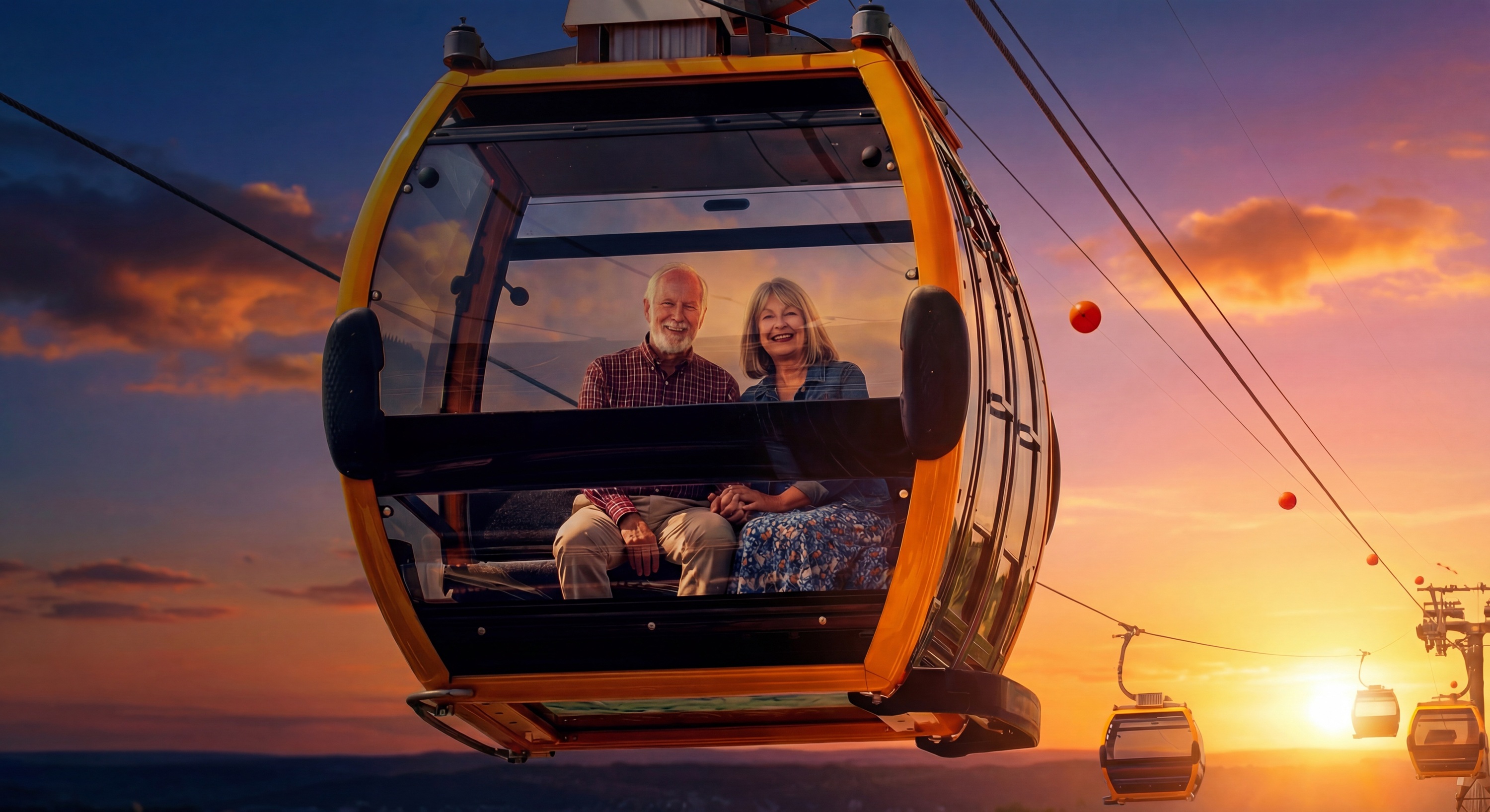 松島纜車 (Air) / 地點：松島海水浴場 ↔ 釜山岩南公園 / 描述：纜車高空飛越海洋，提供令人驚嘆的刺激海景。將提供來回票。