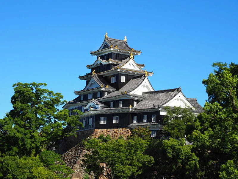 Okayama Castle ""Ujo"" + UJO Cafe Sundae