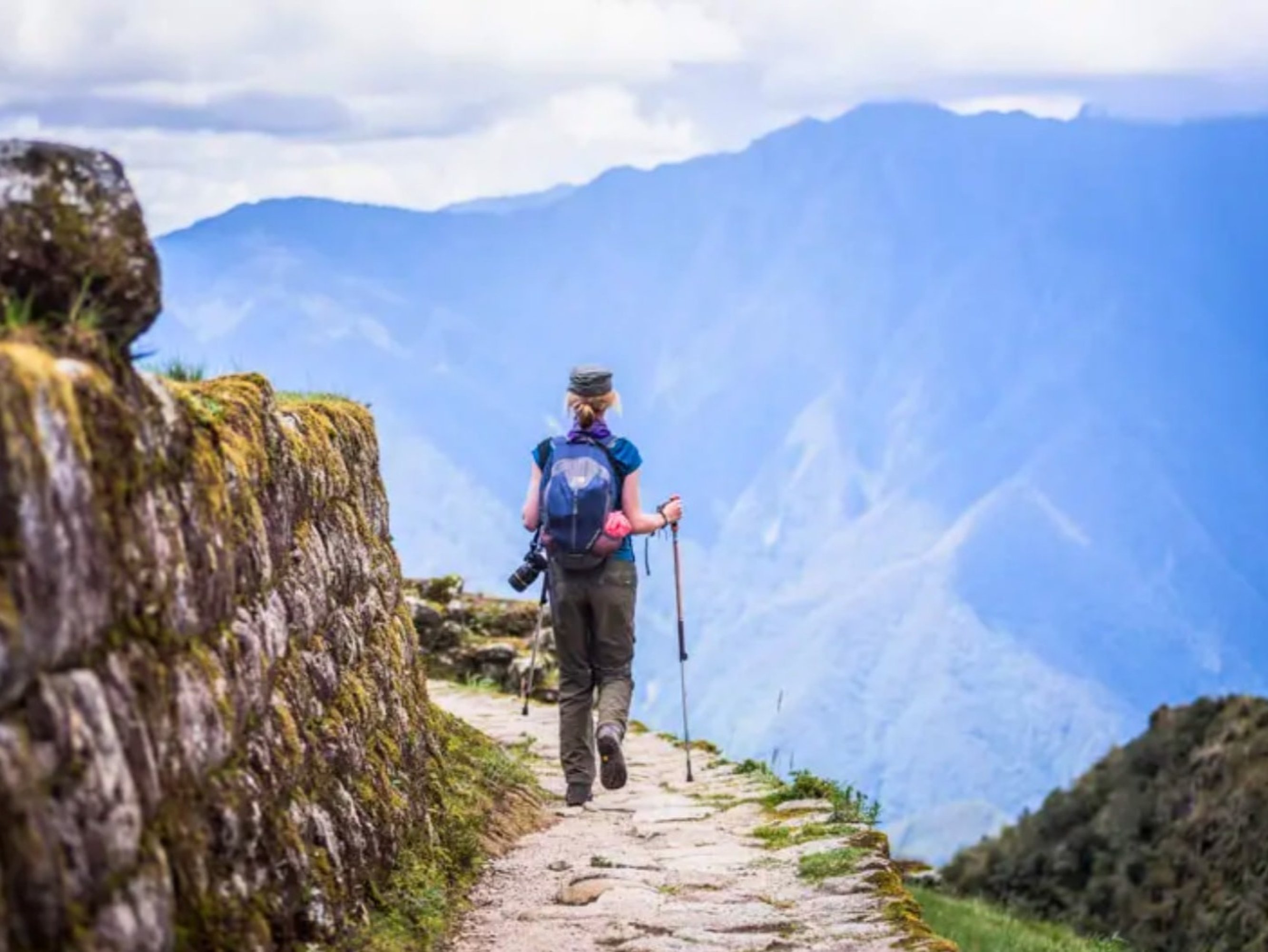 Trekking ancient pathways towards Machu Picchu, feeling history beneath the feet