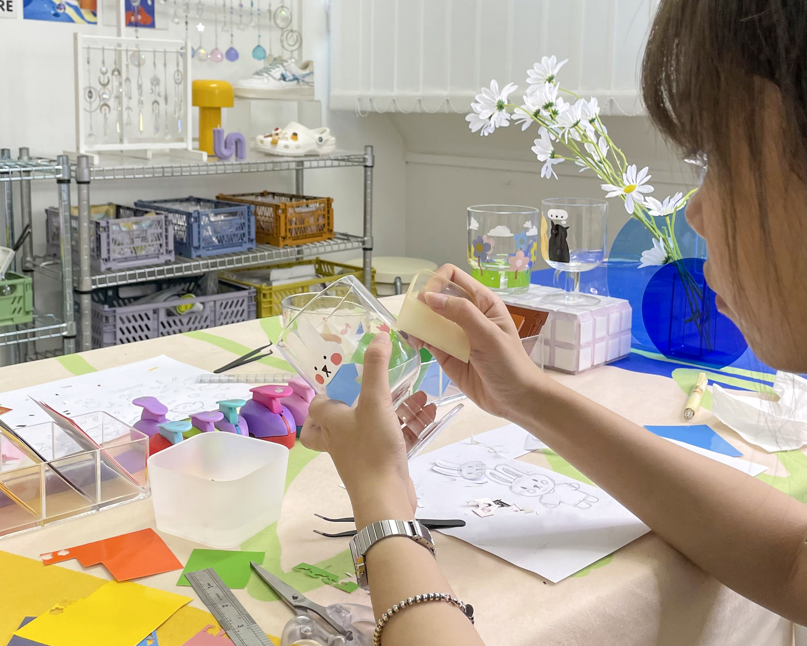 Glass Decal & Suncatcher Workshop by The Cozy Cabin