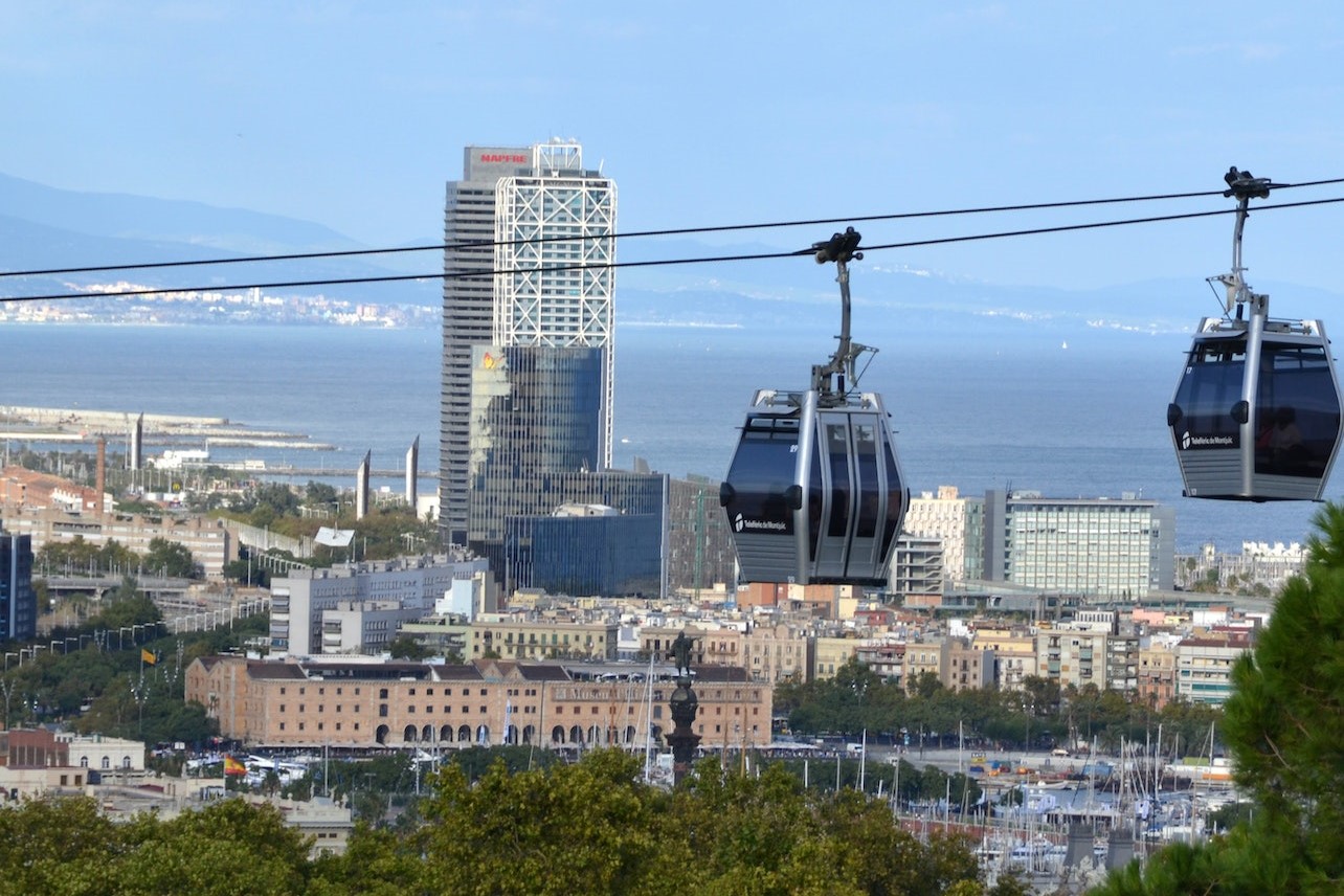 Montjuic Cable Car Roundtrip Ticket in Barcelona 