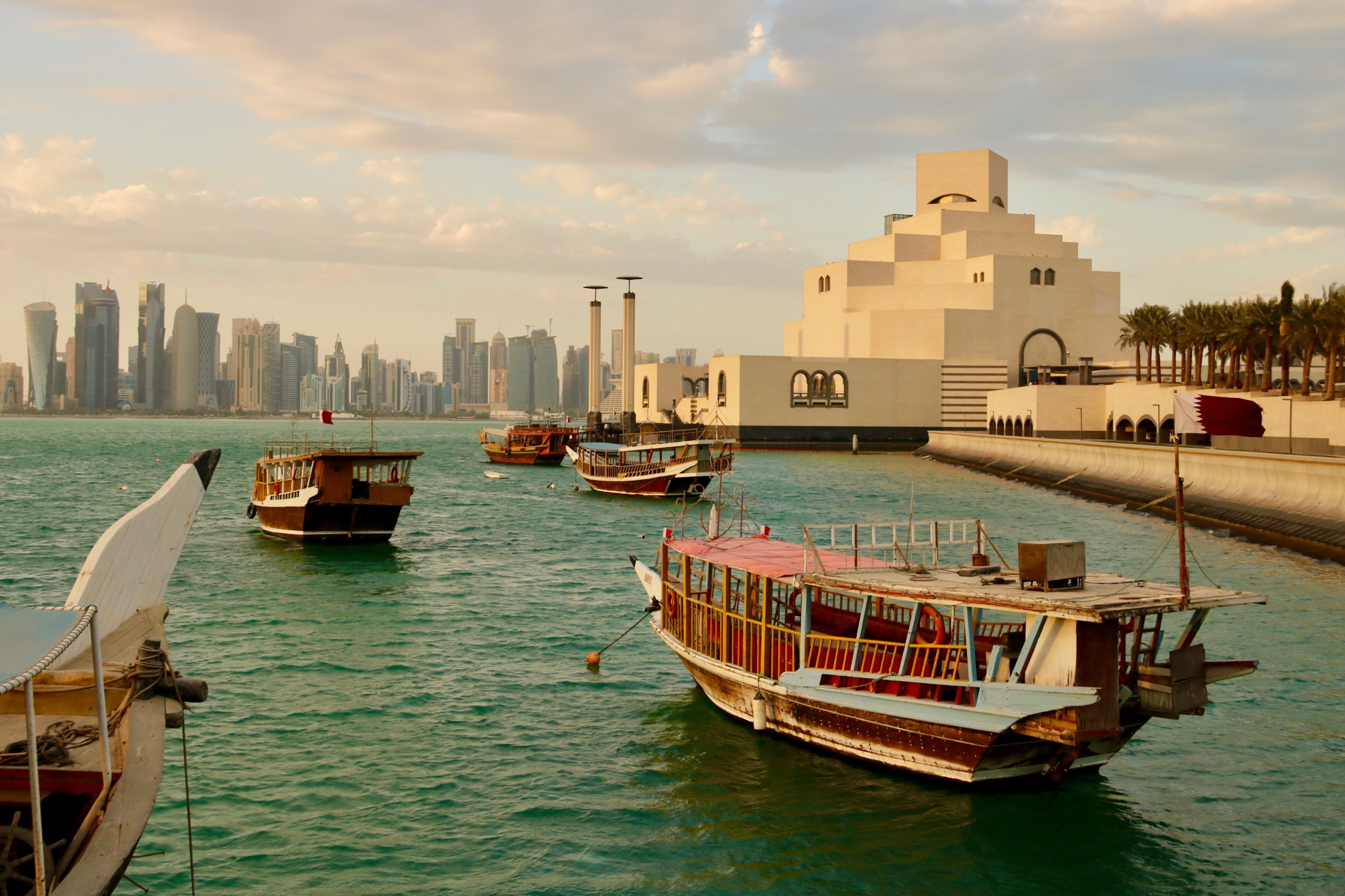 多哈：私人城市觀光和單桅三角帆船之旅（Doha: Private City Tour & Dhow Boat Ride with Pickup-Dropoff）