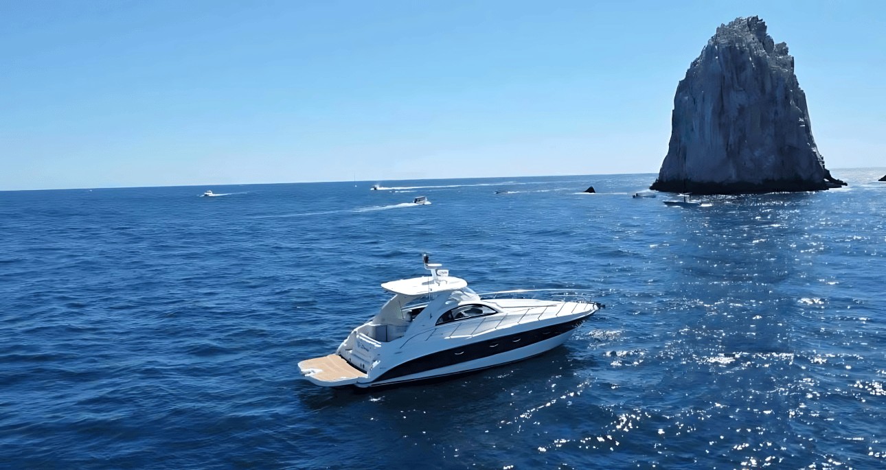 Enjoy personalized service with a professional captain and attentive crew