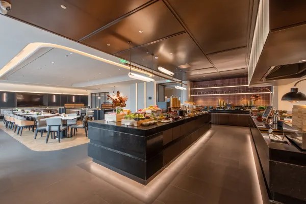 Hotel restaurant environment display map