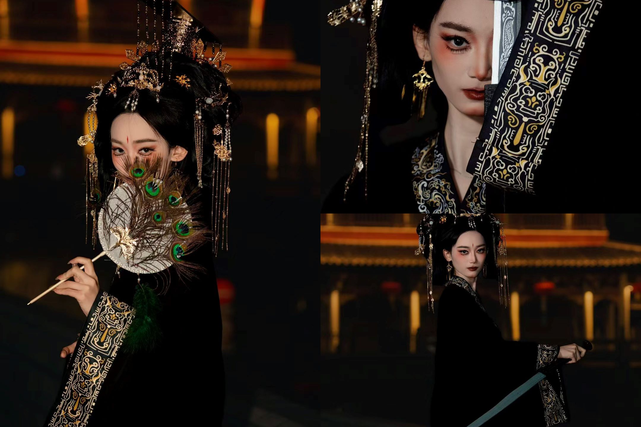 從單人特寫的靈動眼神，到全身造型的飄逸裙襬，每一張照片都能體現簪花的精緻細節。刷爆社交平臺的古風大片，在這裡輕鬆擁有