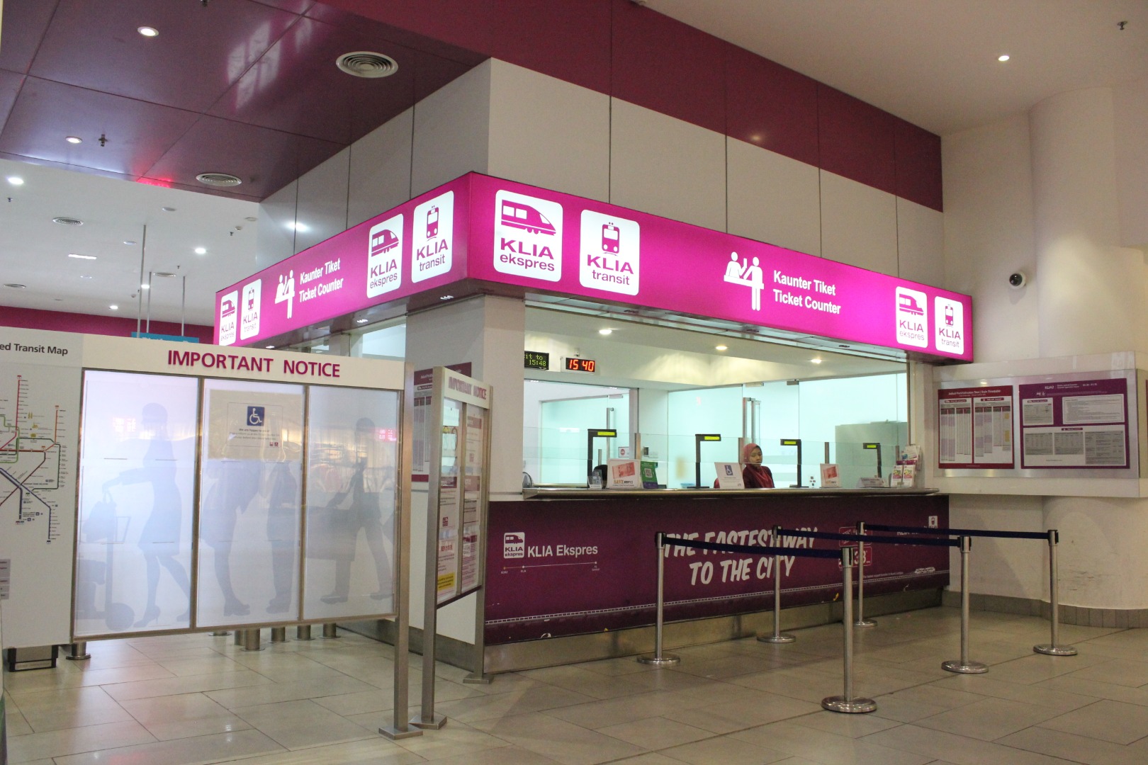 klia2 - gateway level 2 klia ekspres station counter