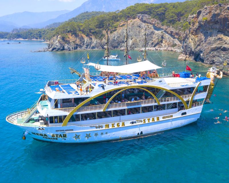 Kemer Mega Star Yacht Tour with BBQ Lunch & Roundtrip Transfer