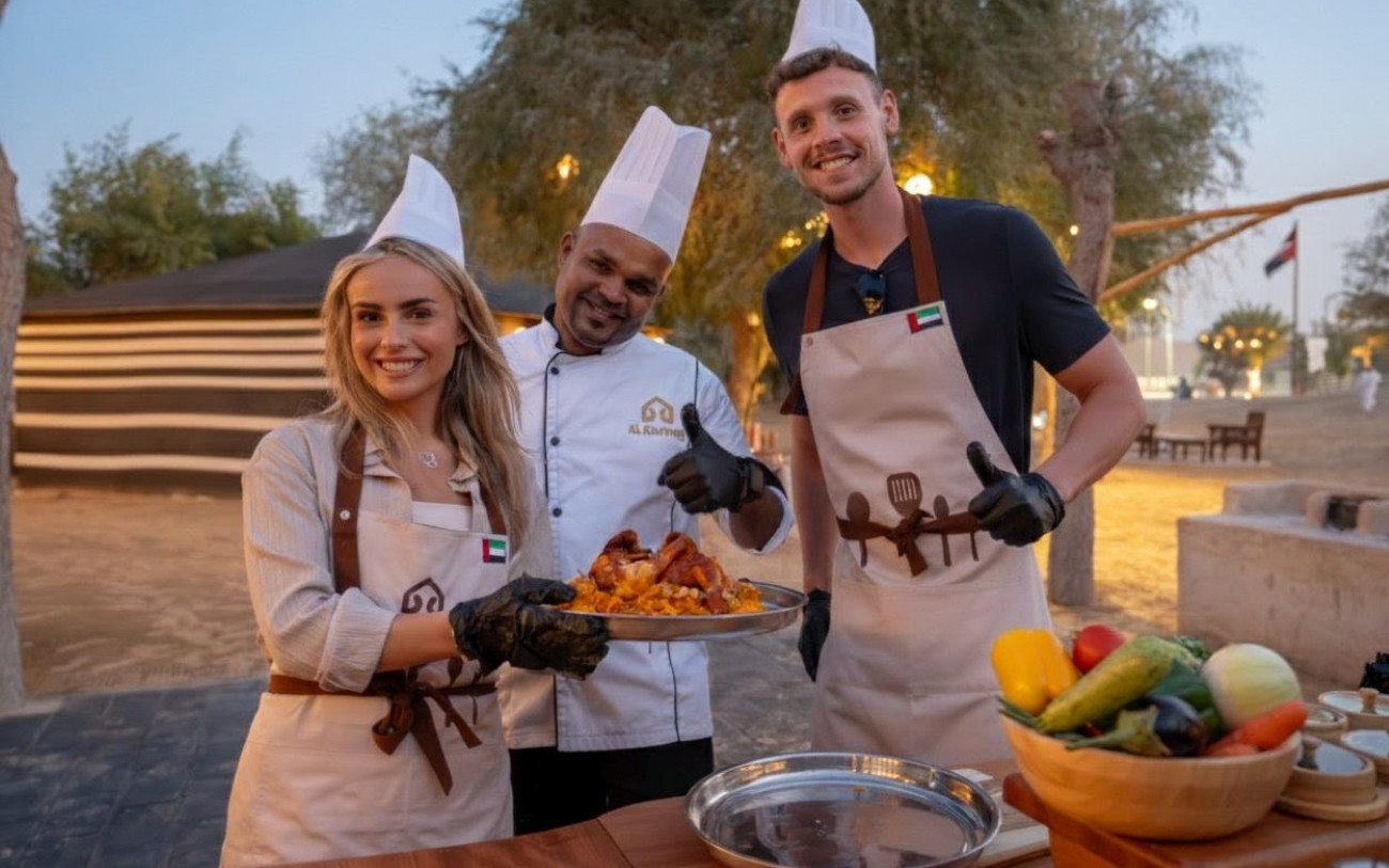 Traditional Emirati Cooking Class and Bedouin Dinner in Dubai