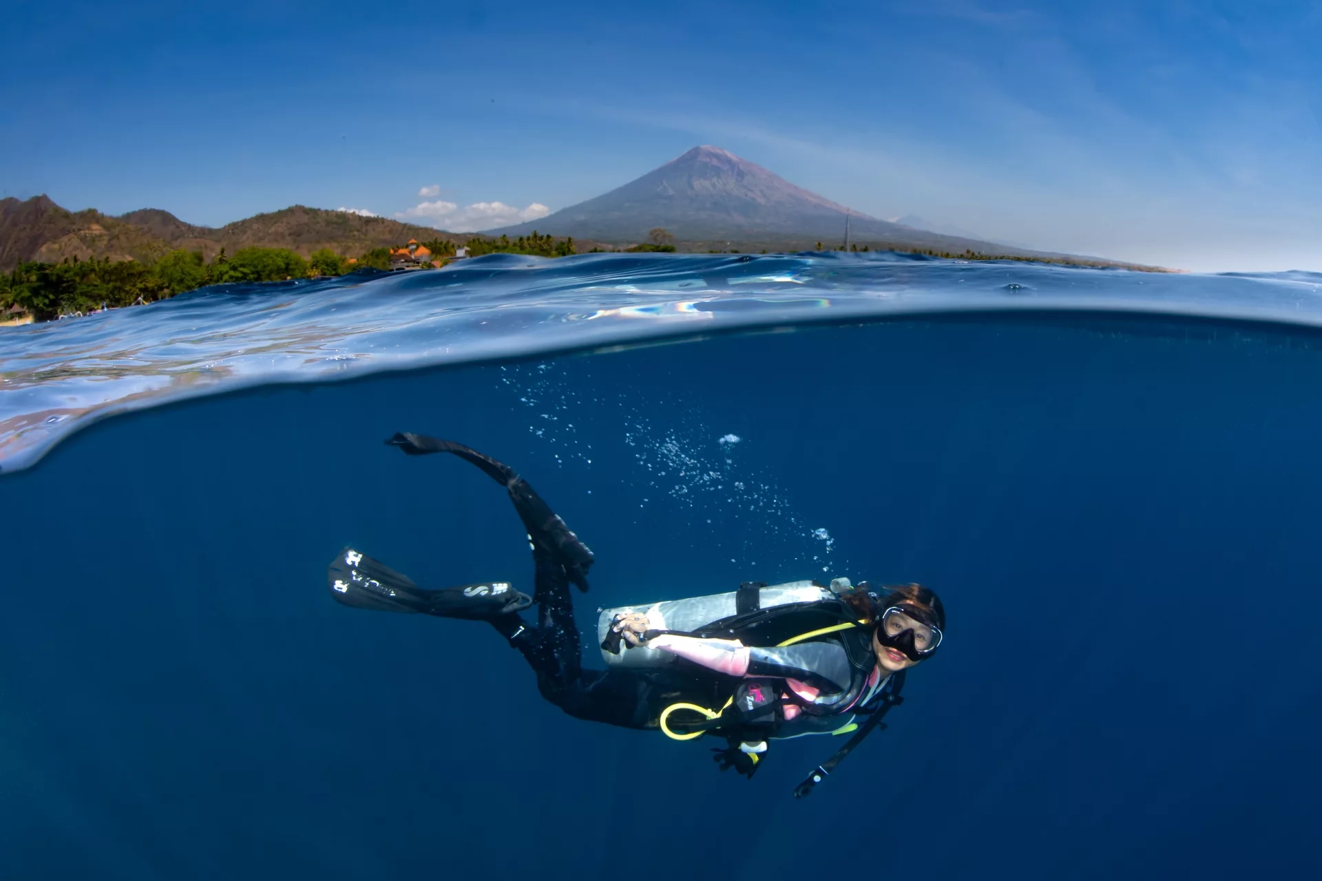 巴厘島卡朗阿森開放水域潛水體驗（PADI五星級潛水中心）