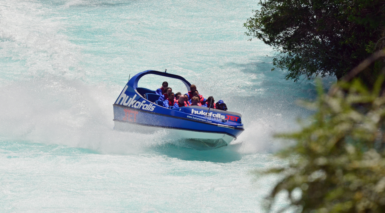 Huka Falls Jet Boat Ride in Taupo