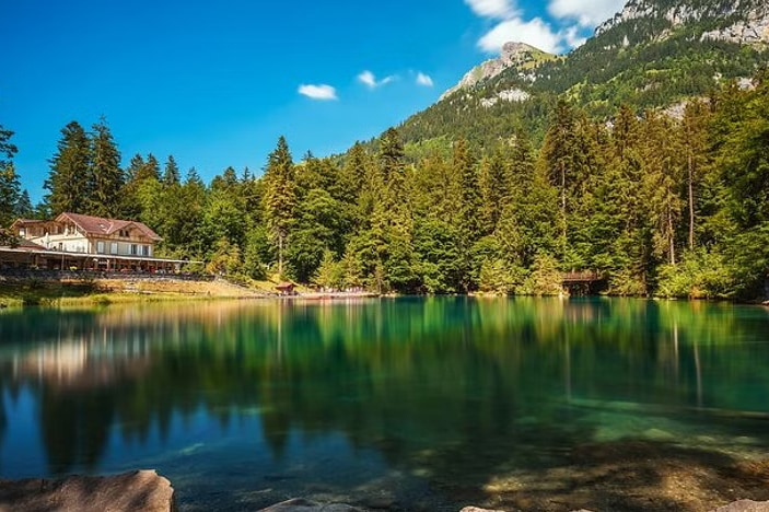 Nature Park Blue Lake, Suspension Bridge and City of Thun Tour