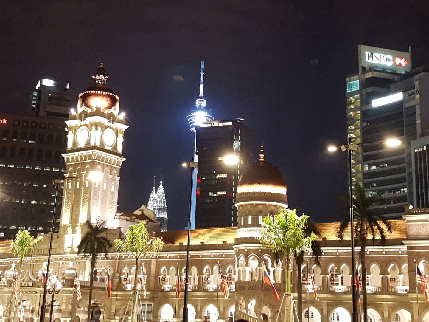 Mesmerizing night view at Malaysia’s Independence Square (Dataran Merdeka)