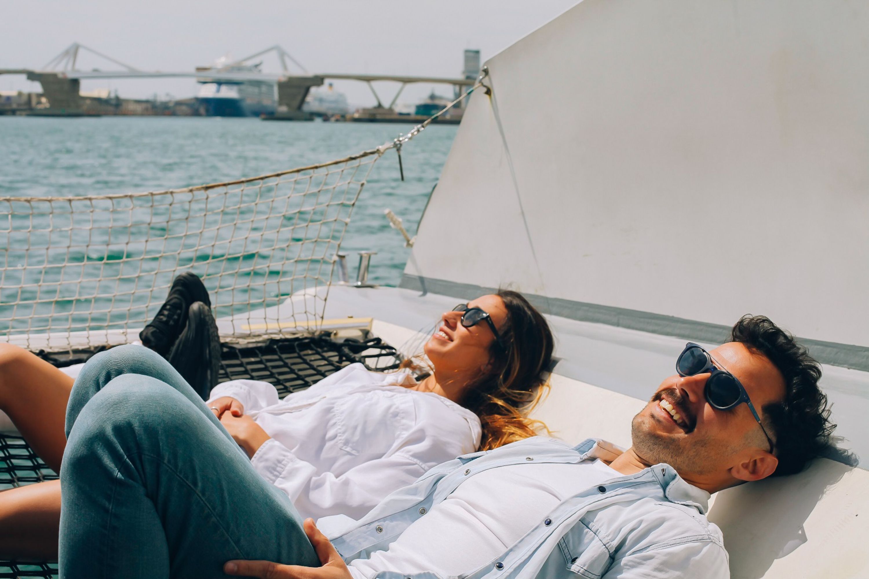 Eco catamaran cruise experience in Barcelona