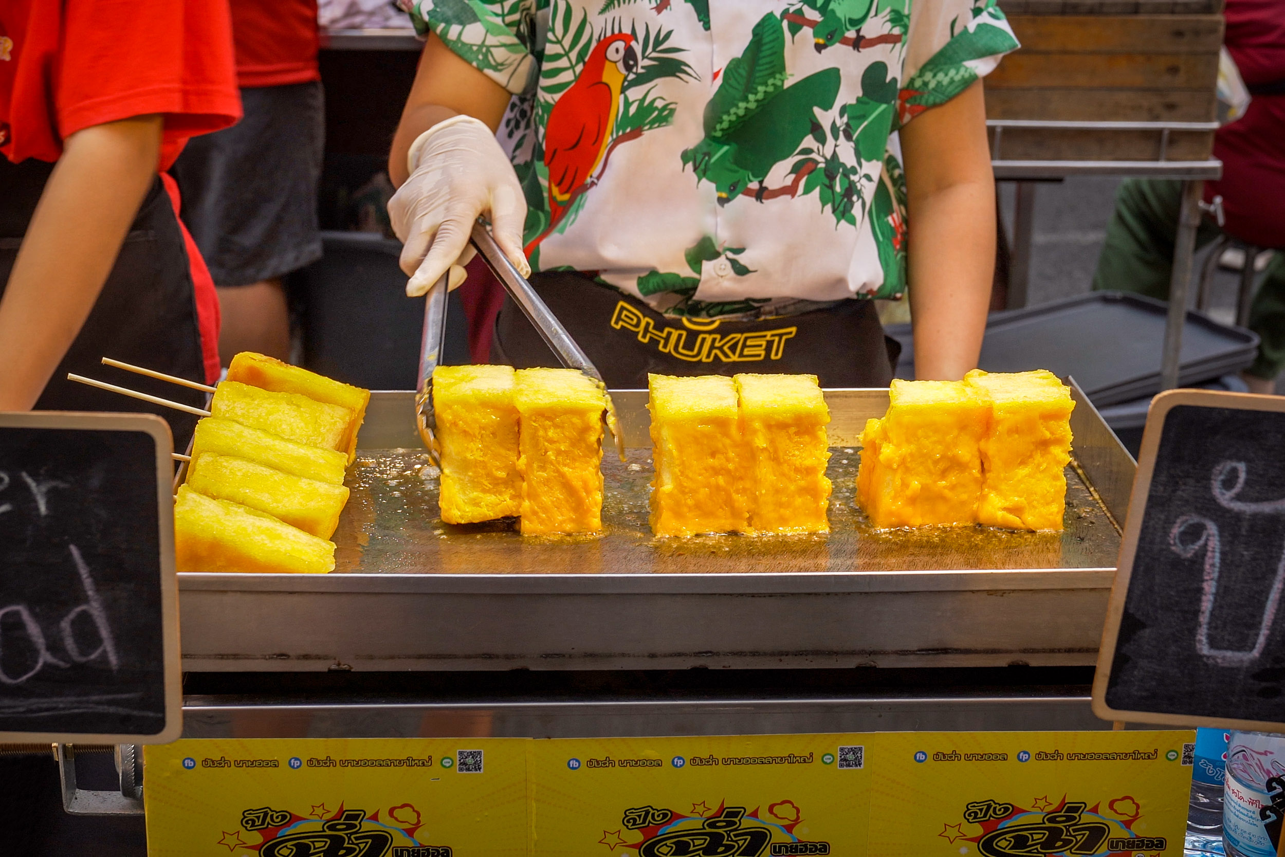 busy food stalls phuket