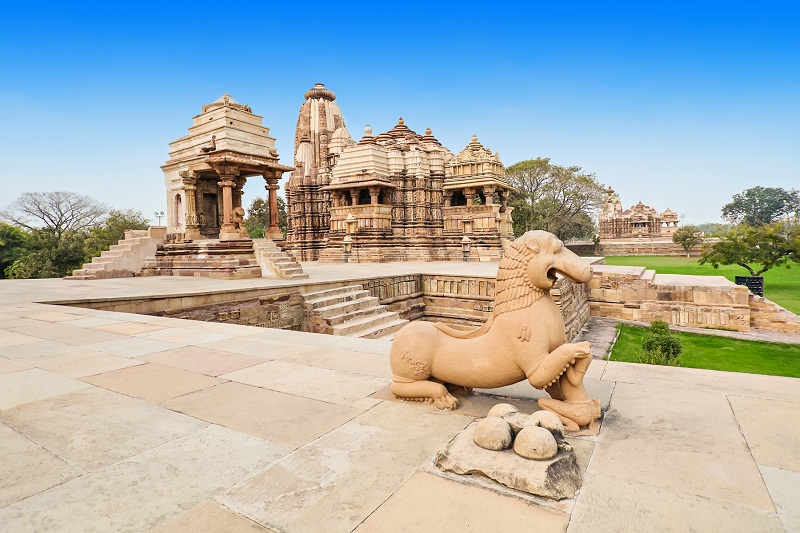 The Khajuraho Group of Monuments are a group of Hindu and Jain temples.