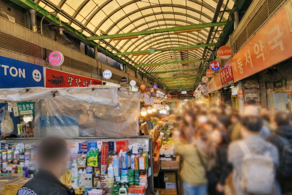 Seoul Gwangjang Market & Naksan Park Sunset Walk