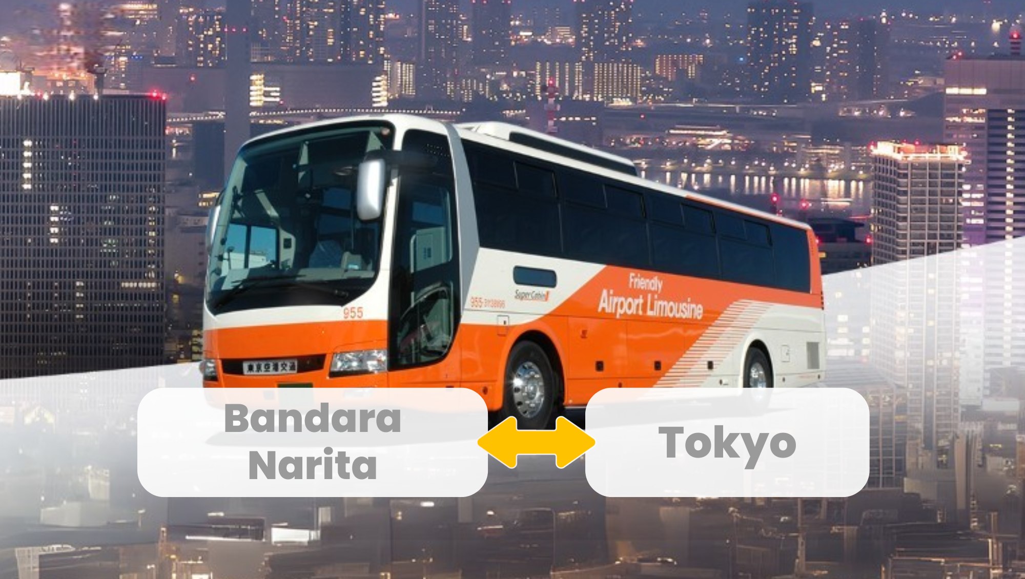 Limousine Bus Bandara Narita atau Haneda - Masuk dengan QR Code