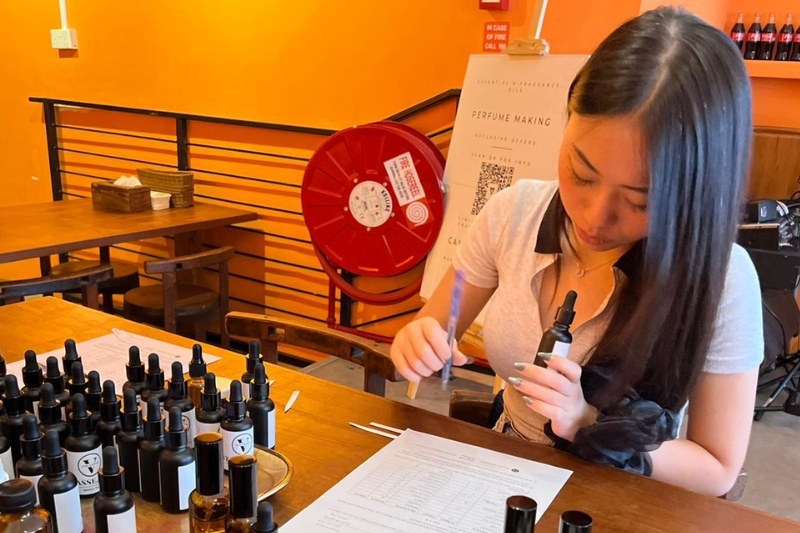 精油製作體驗（Vcube Scenting提供）