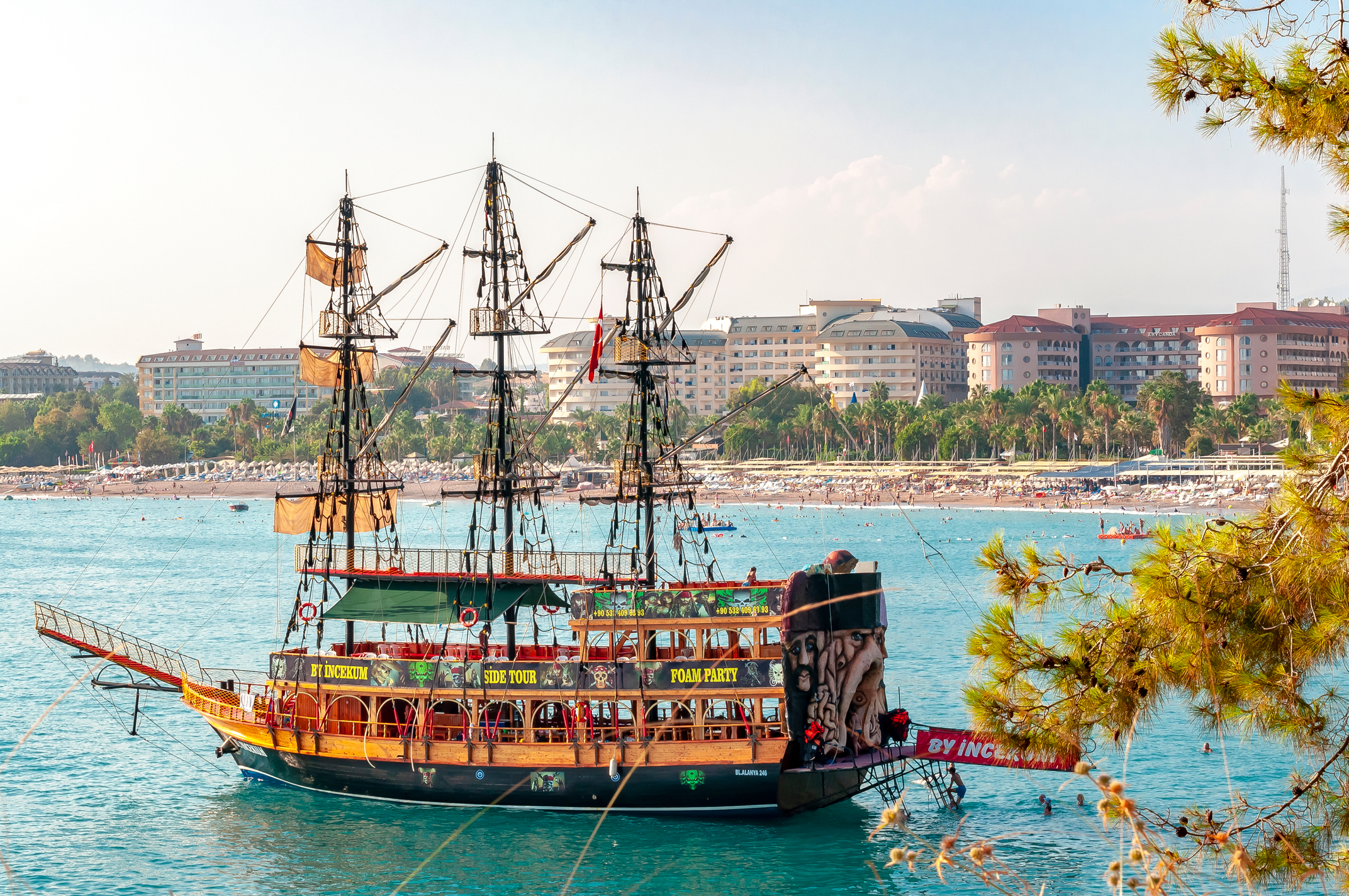 City of Side: Pirate Boat Trip Cruise incl. Lunch