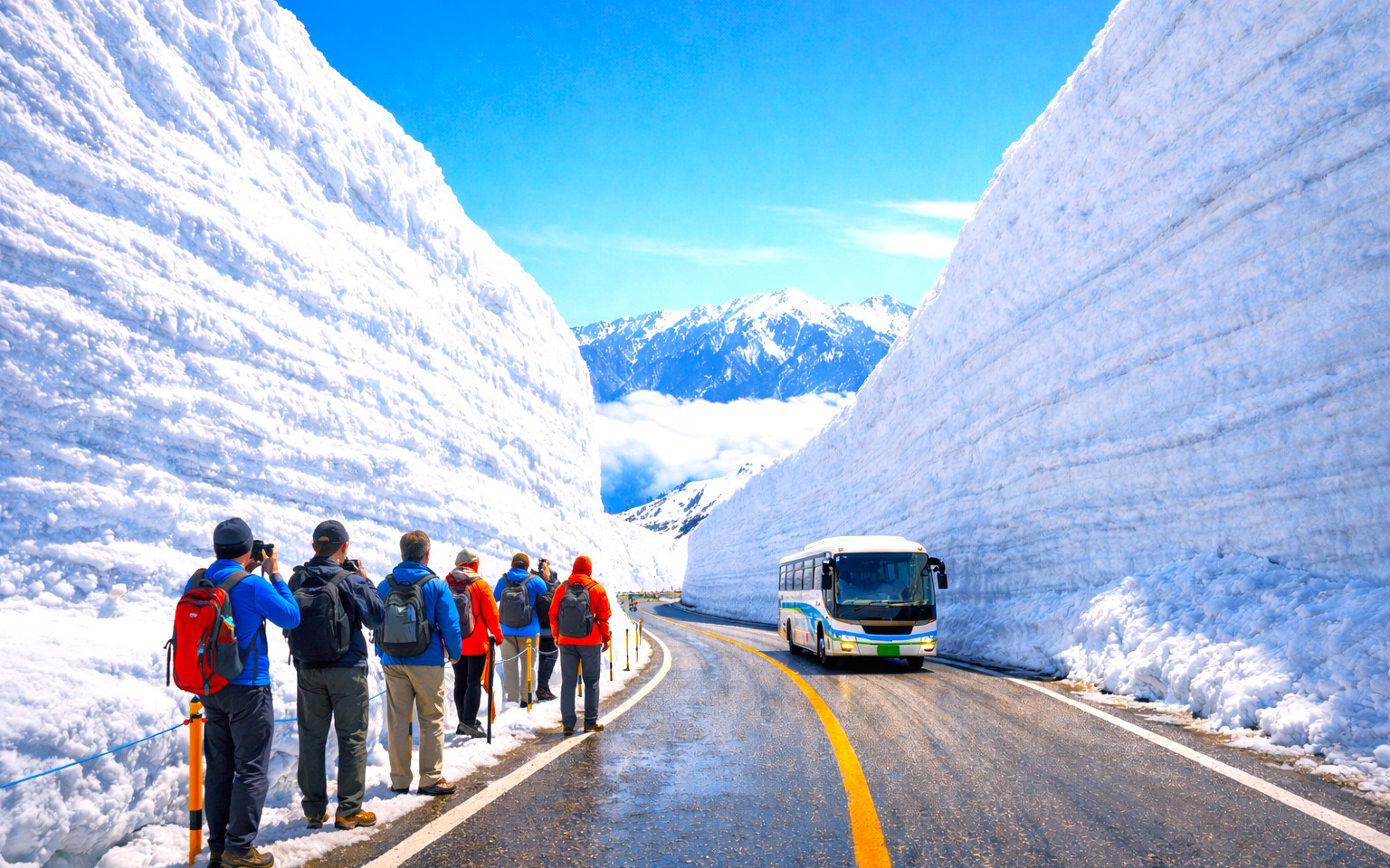 Tateyama Kurobe Alpine Route Snow Wall Festival Bus Tour from Nagoya