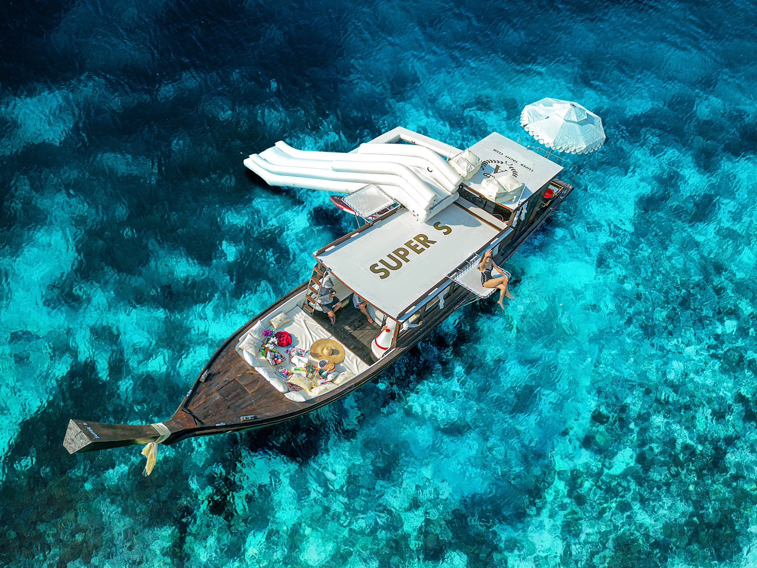 Phuket Private Charter Luxury Longtail Boat by Super Yacht