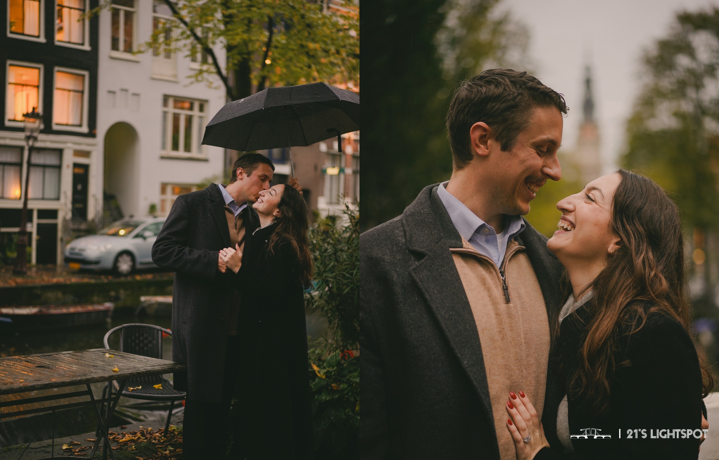 雨中的阿姆斯特丹,別有一番浪漫風情。 雨中的阿姆斯特丹,別有一番浪漫風情。