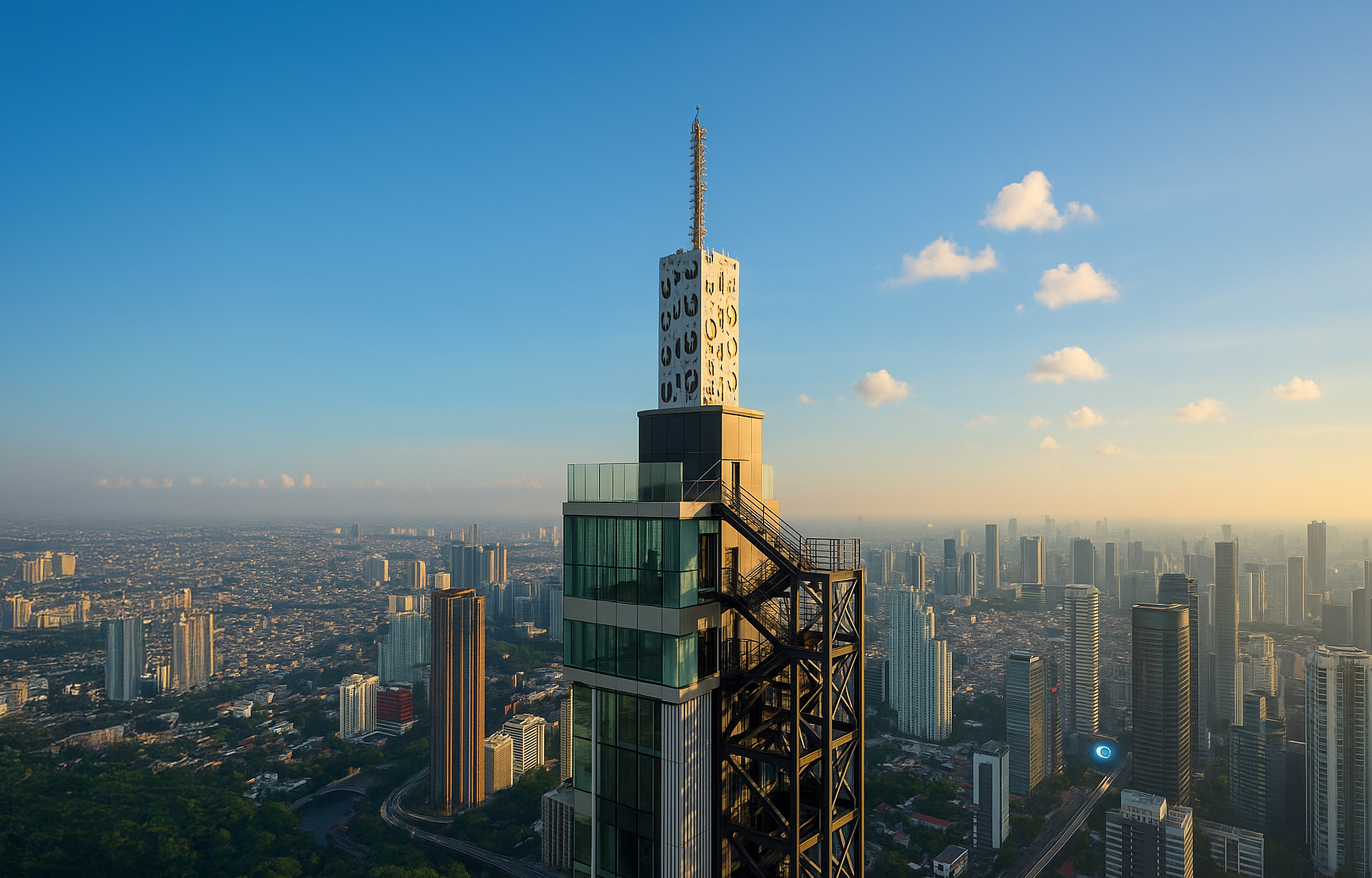 在頂峰,UP HIGH(108層和109層)設有一個引人注目的玻璃封閉房間(108層)和一個可欣賞360度全景的戶外甲板(109層)。 在頂峰,UP HIGH(108層和109層)設有一個引人注目的玻璃封閉房間(108層)和一個可欣賞360度全景的戶外甲板(109層)。