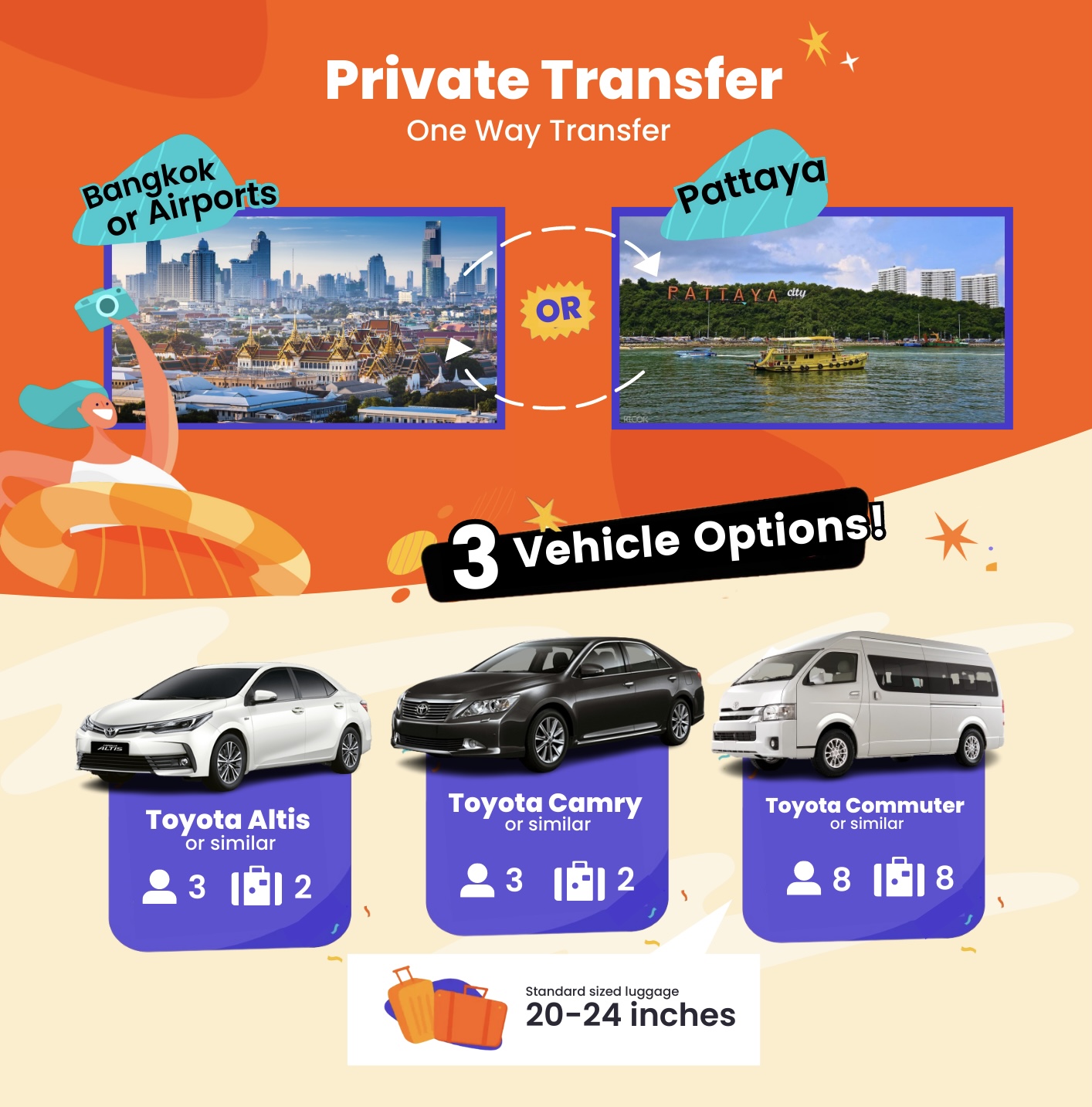 vehicle information and luggage allowance