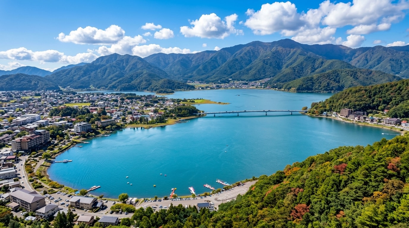 從空中看富士山和河口湖的全景？天上山公園纜車絕對是首選！