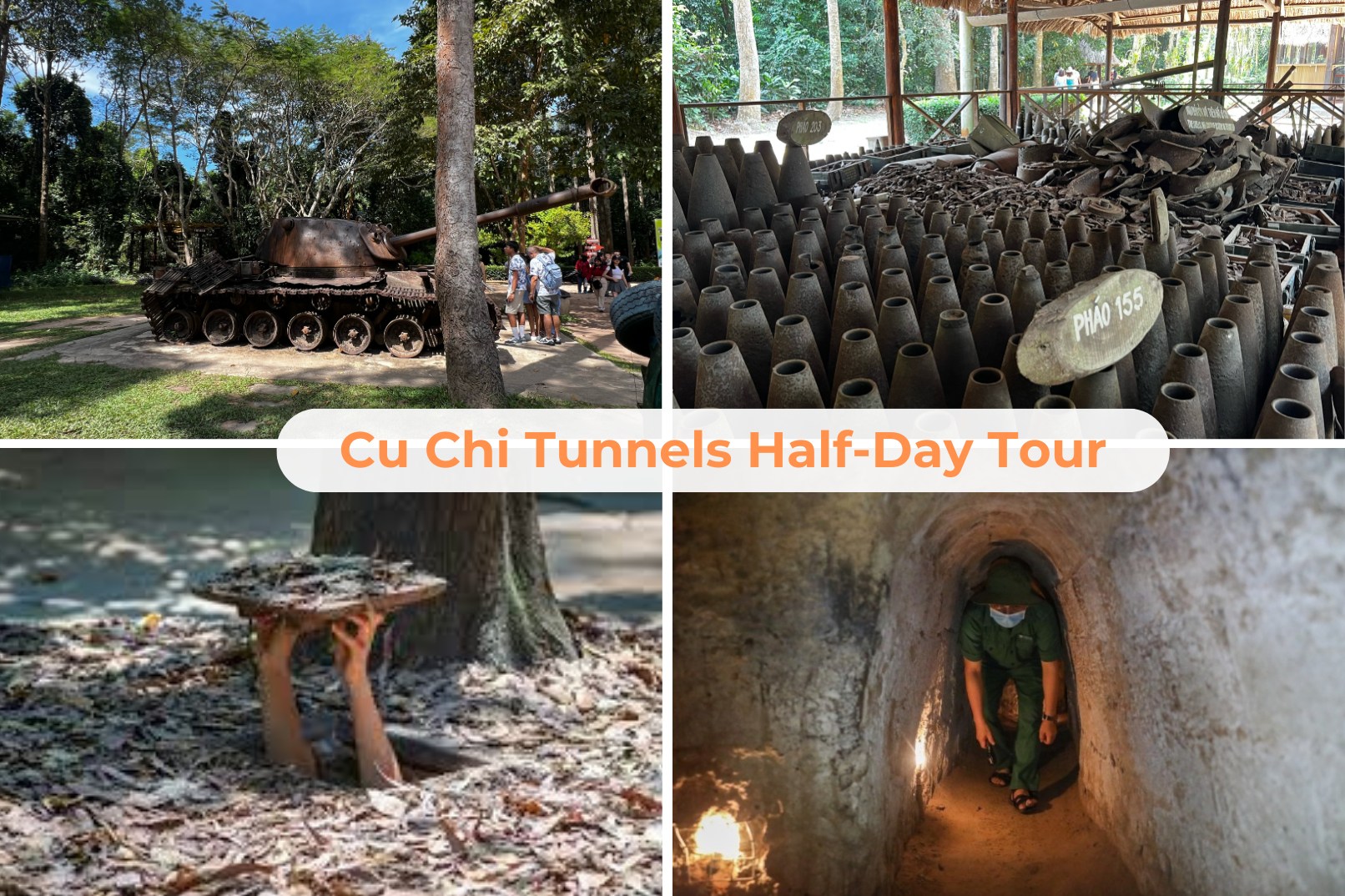 古芝地道 (Cu Chi Tunnel) 半日遊