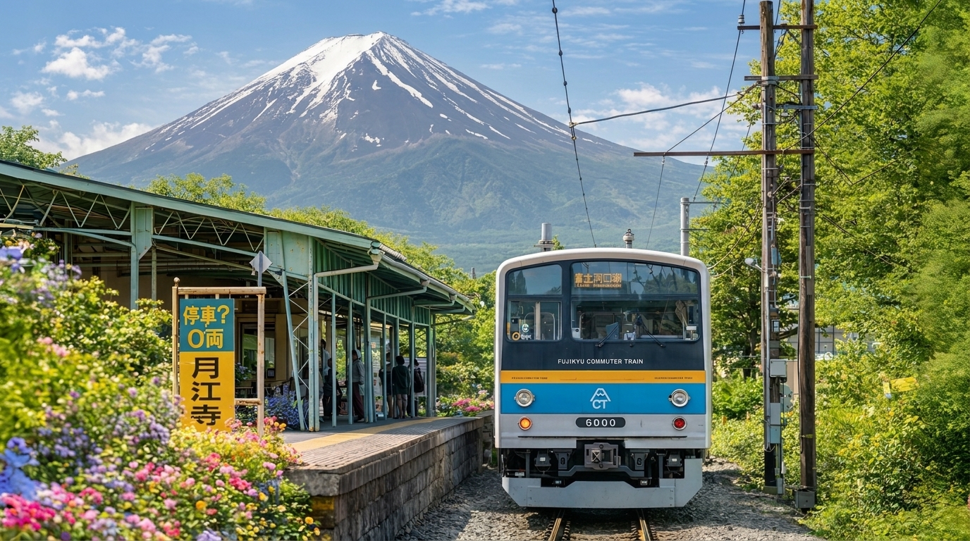 富士山小火車以緩慢而舒適的行駛節奏，帶您在窗邊近距離欣賞富士山全景，是最輕鬆也最浪漫的觀景方式。