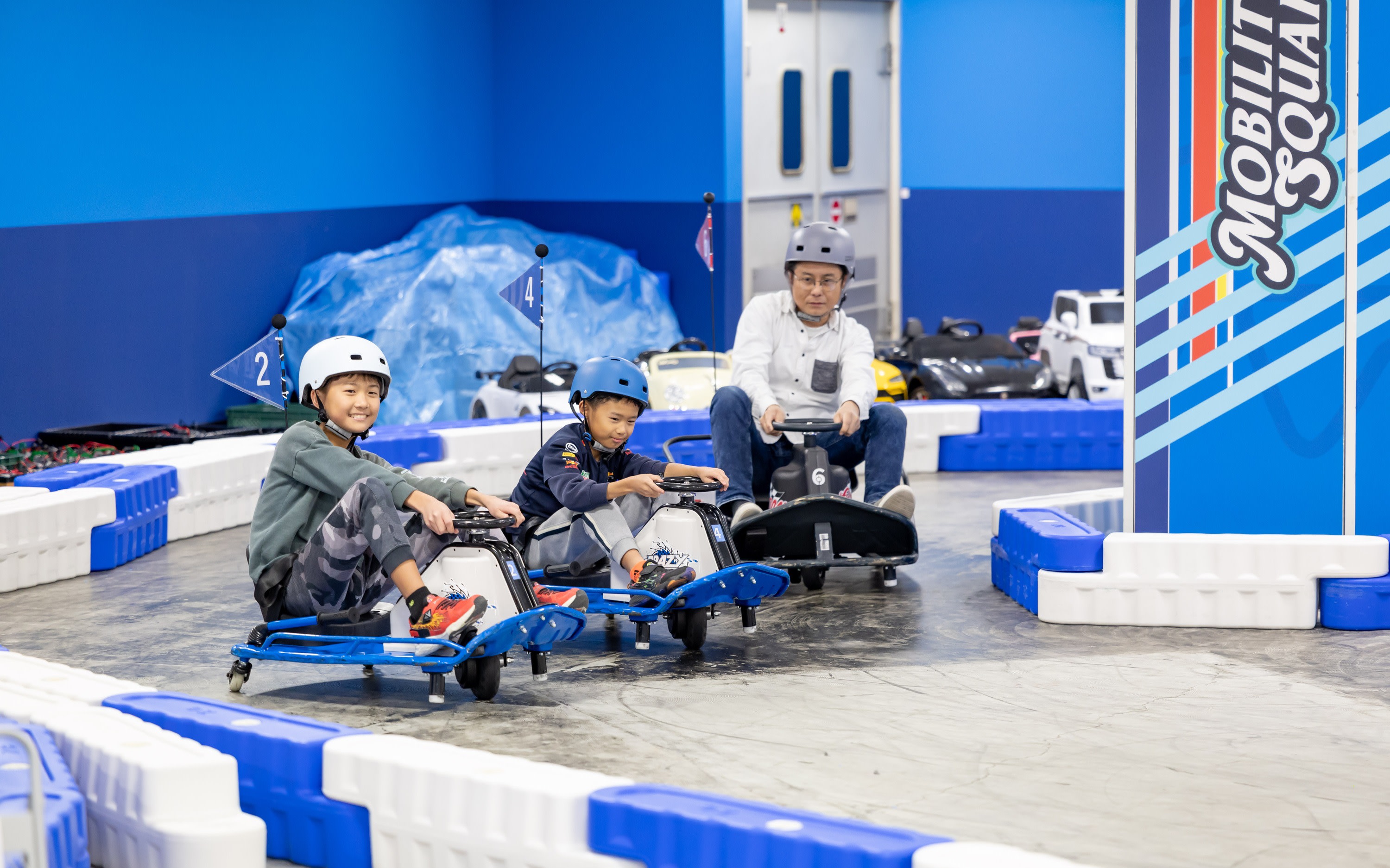 Experience drifting and racing with electric carts