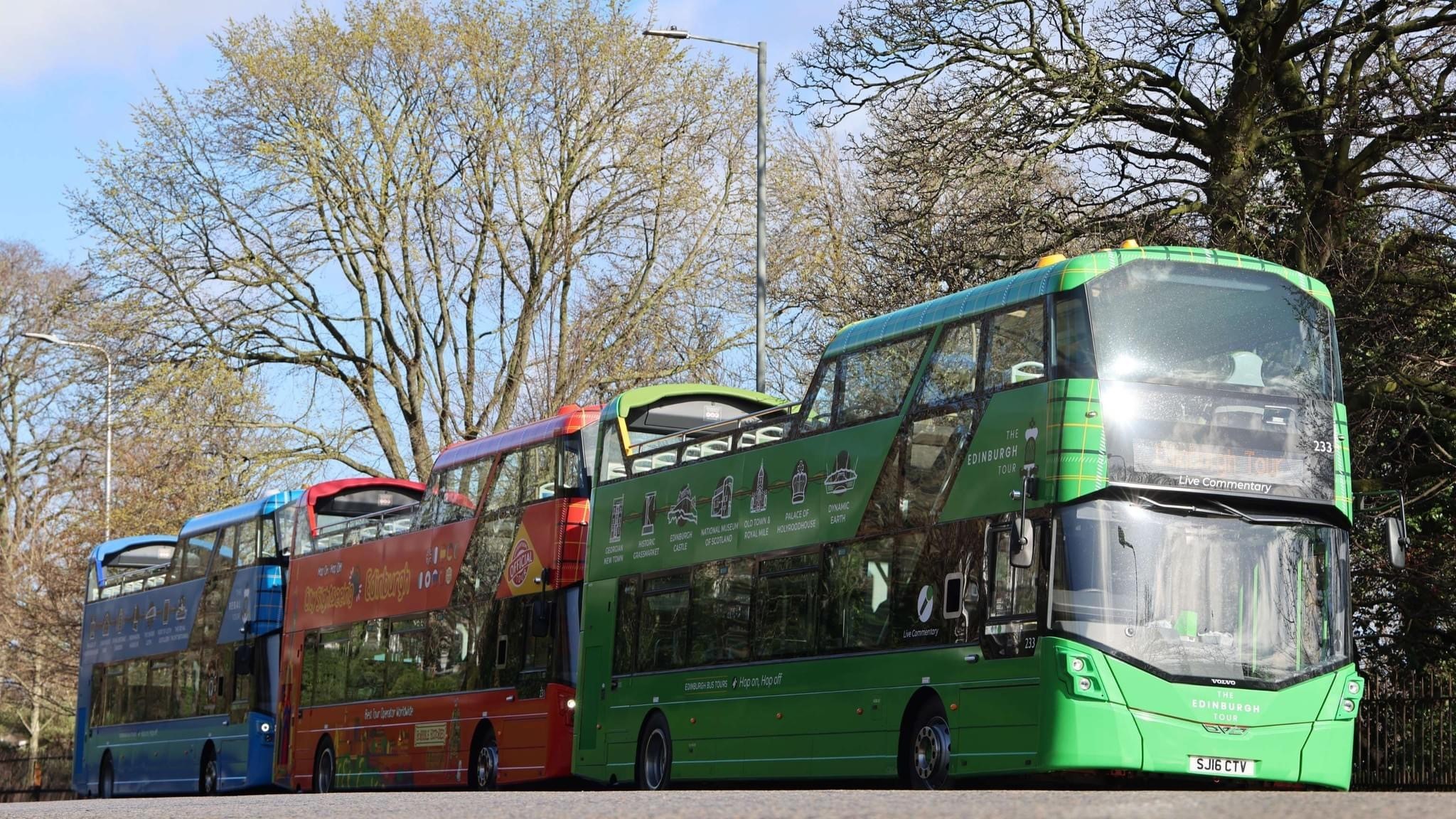 Sightseeing bus in Edinburgh